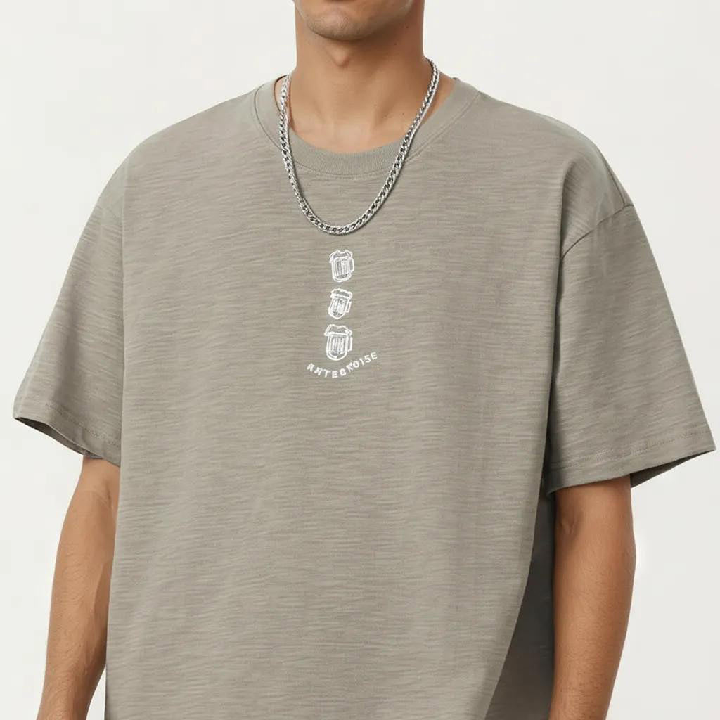 Anna-Kaci Men's Short Sleeve Graphic T-Shirt with Relaxed Fit
