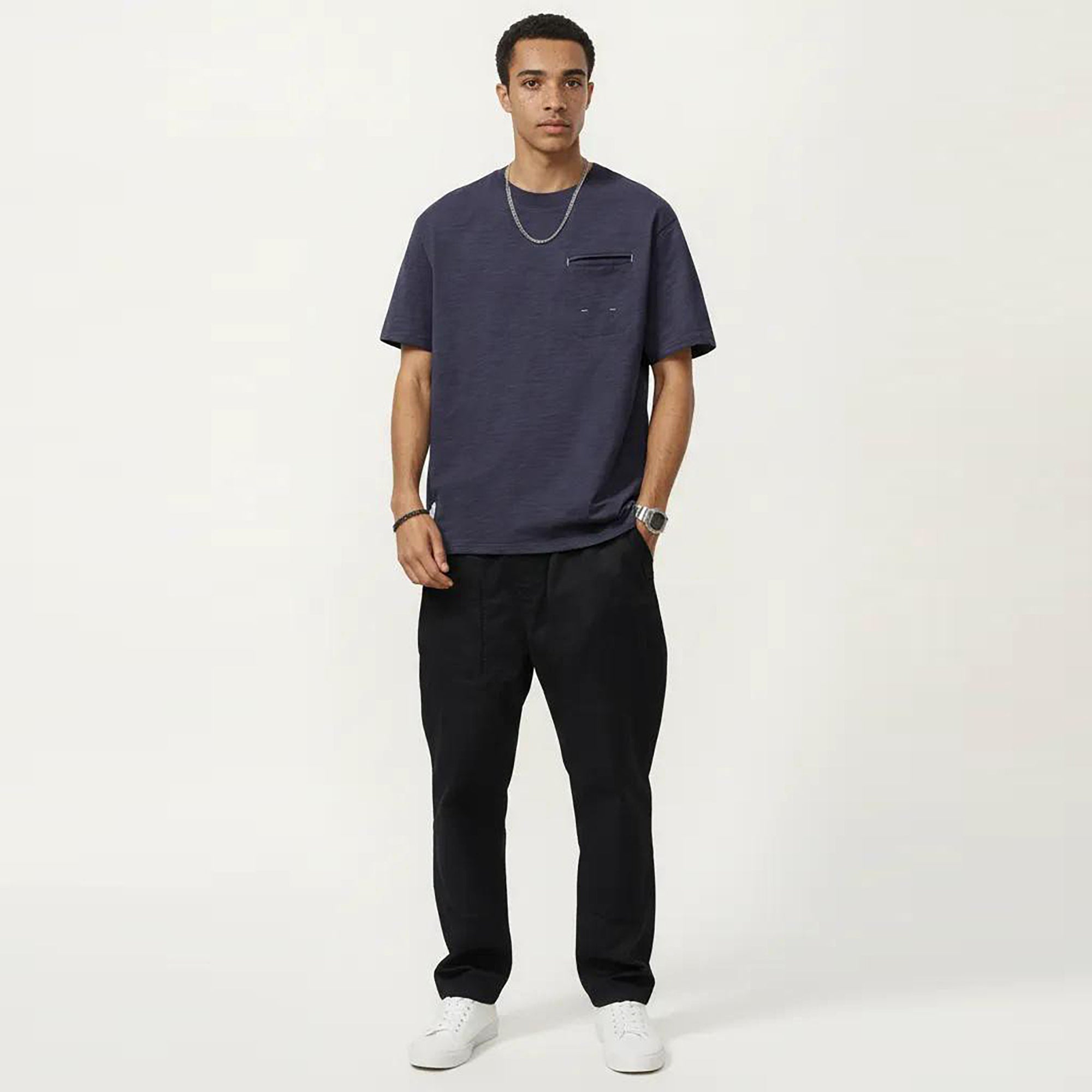 Anna-Kaci Men's Short Sleeve Pocket T-Shirt with Relaxed Fit