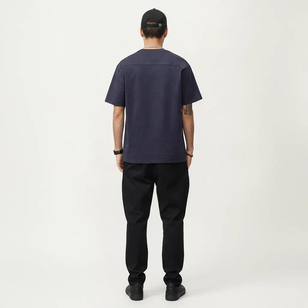 Anna-Kaci Men's Short Sleeve Pocket T-Shirt with Relaxed Fit