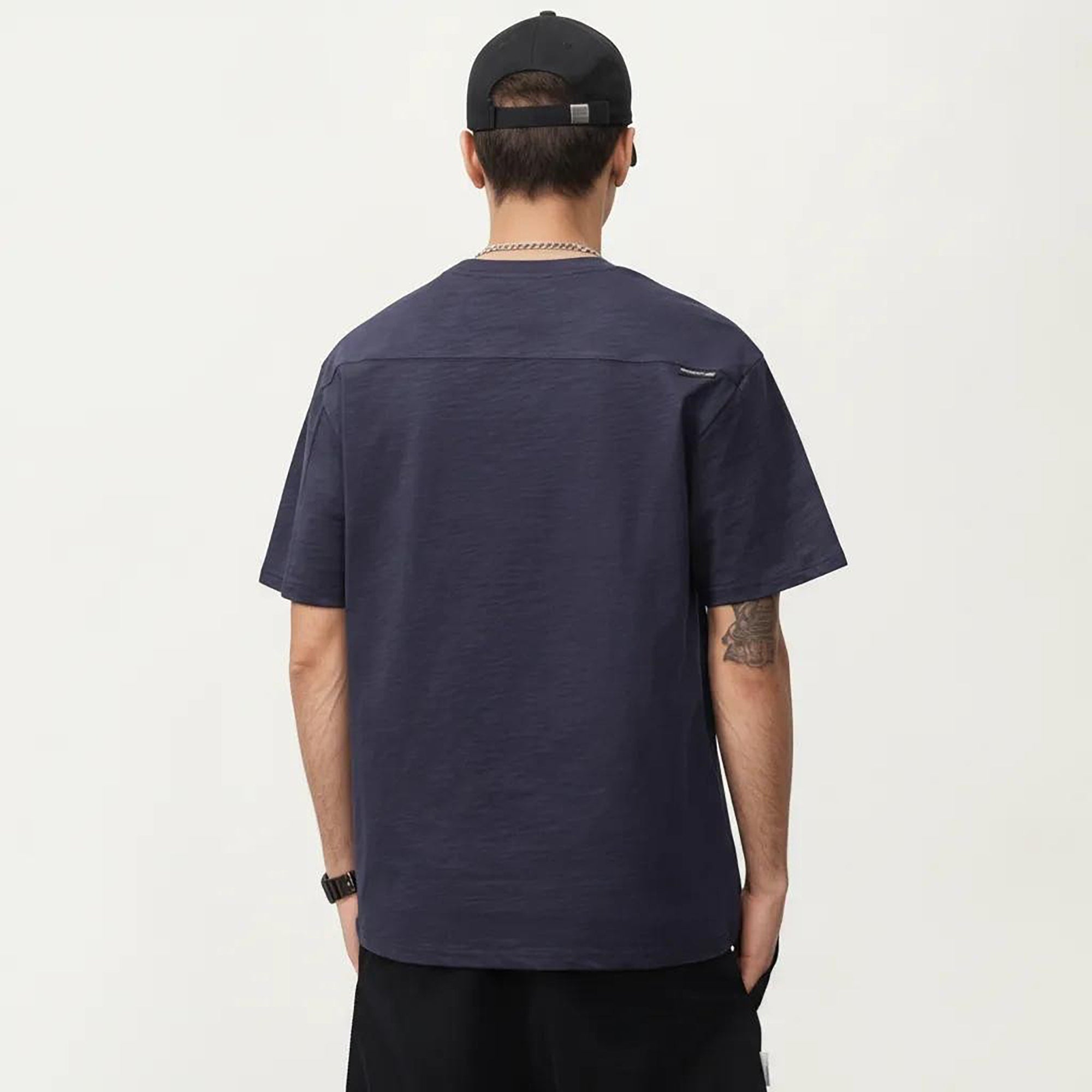 Anna-Kaci Men's Short Sleeve Pocket T-Shirt with Relaxed Fit