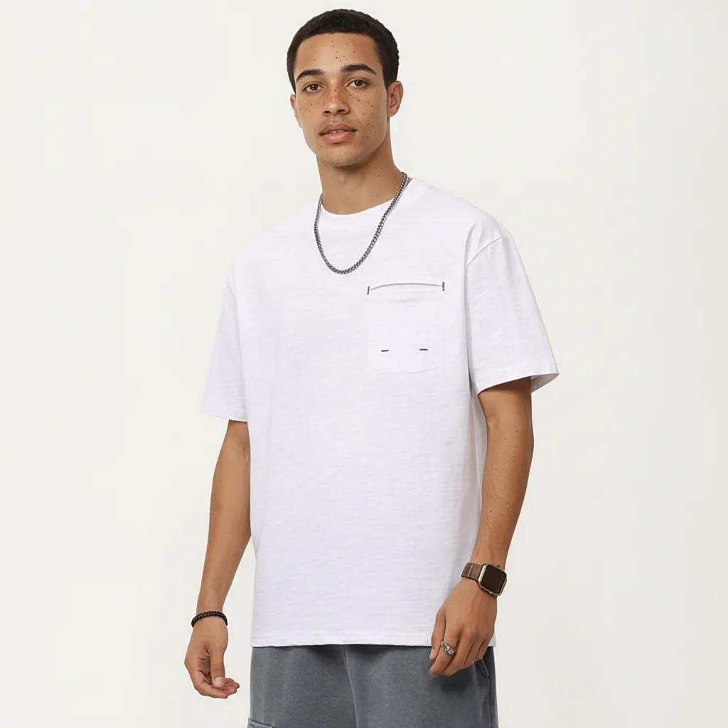 Anna-Kaci Men's Short Sleeve Pocket T-Shirt with Relaxed Fit