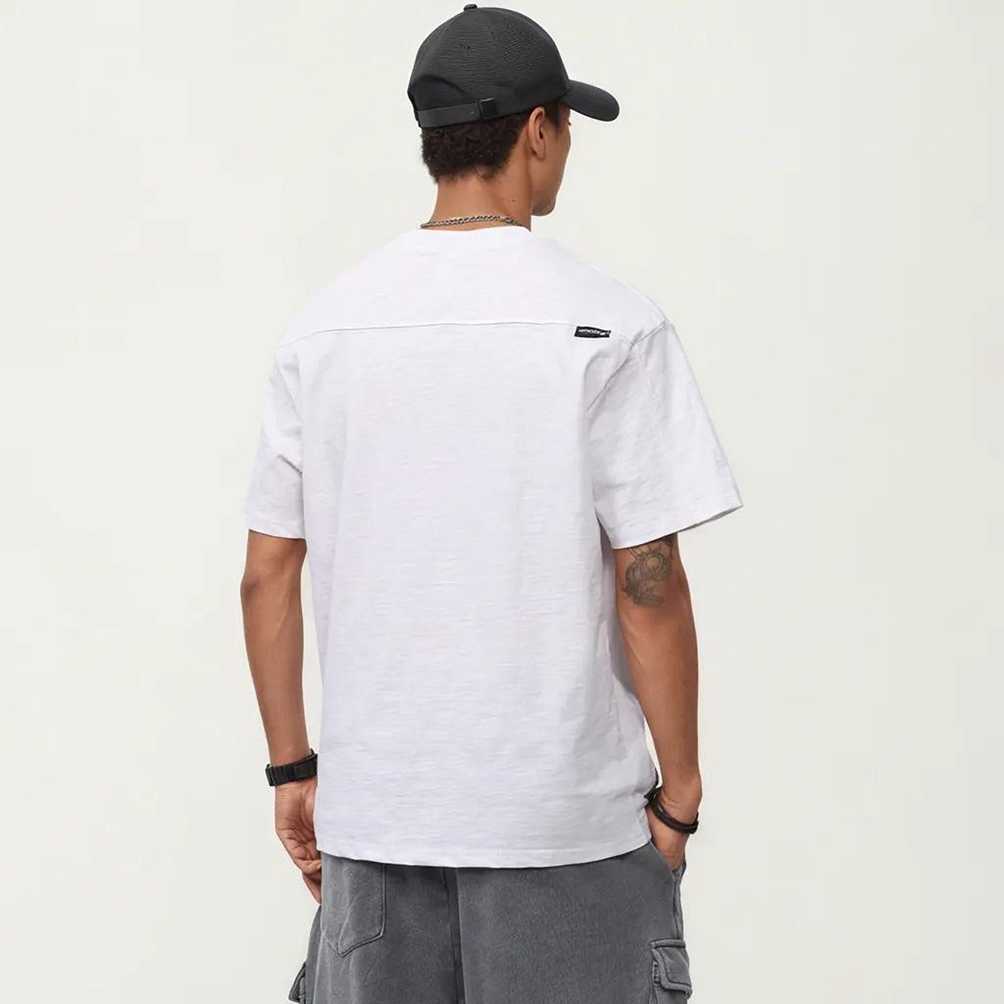 Anna-Kaci Men's Short Sleeve Pocket T-Shirt with Relaxed Fit