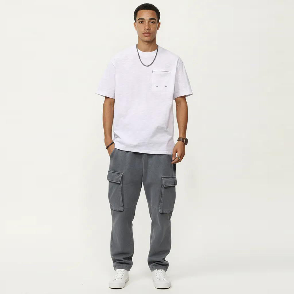 Anna-Kaci Men's Short Sleeve Pocket T-Shirt with Relaxed Fit