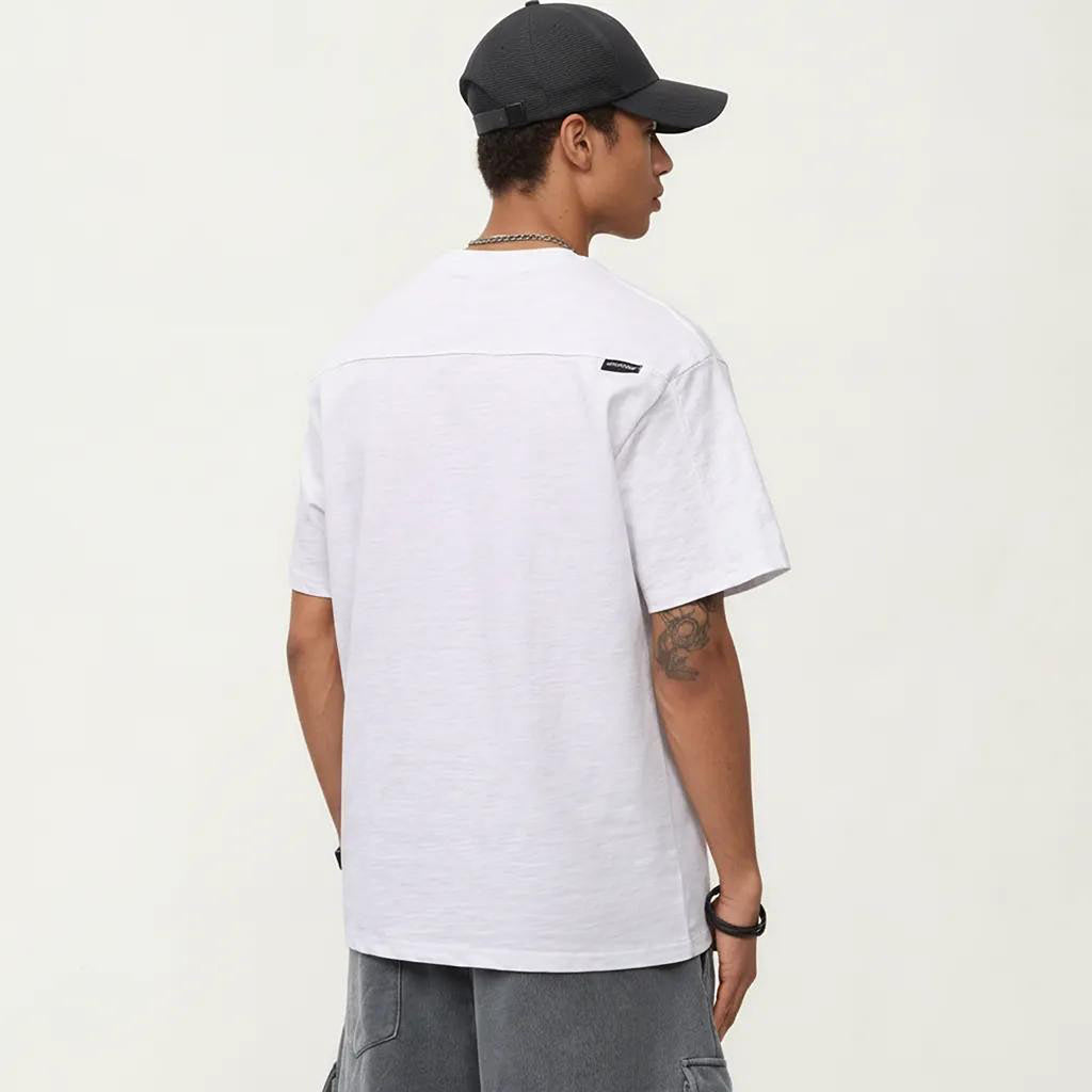 Anna-Kaci Men's Short Sleeve Pocket T-Shirt with Relaxed Fit