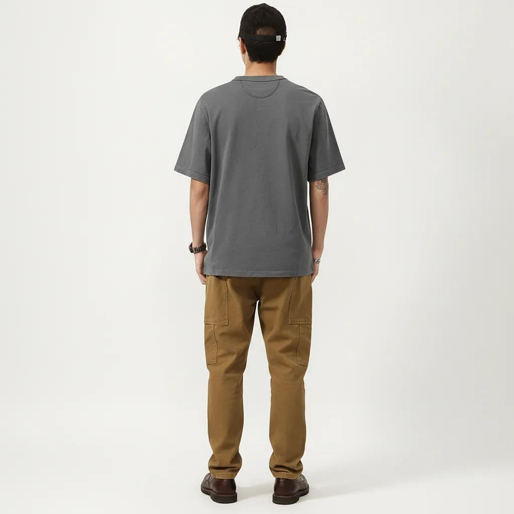 Anna-Kaci Men's Short Sleeve Henley T-Shirt with Button Placket