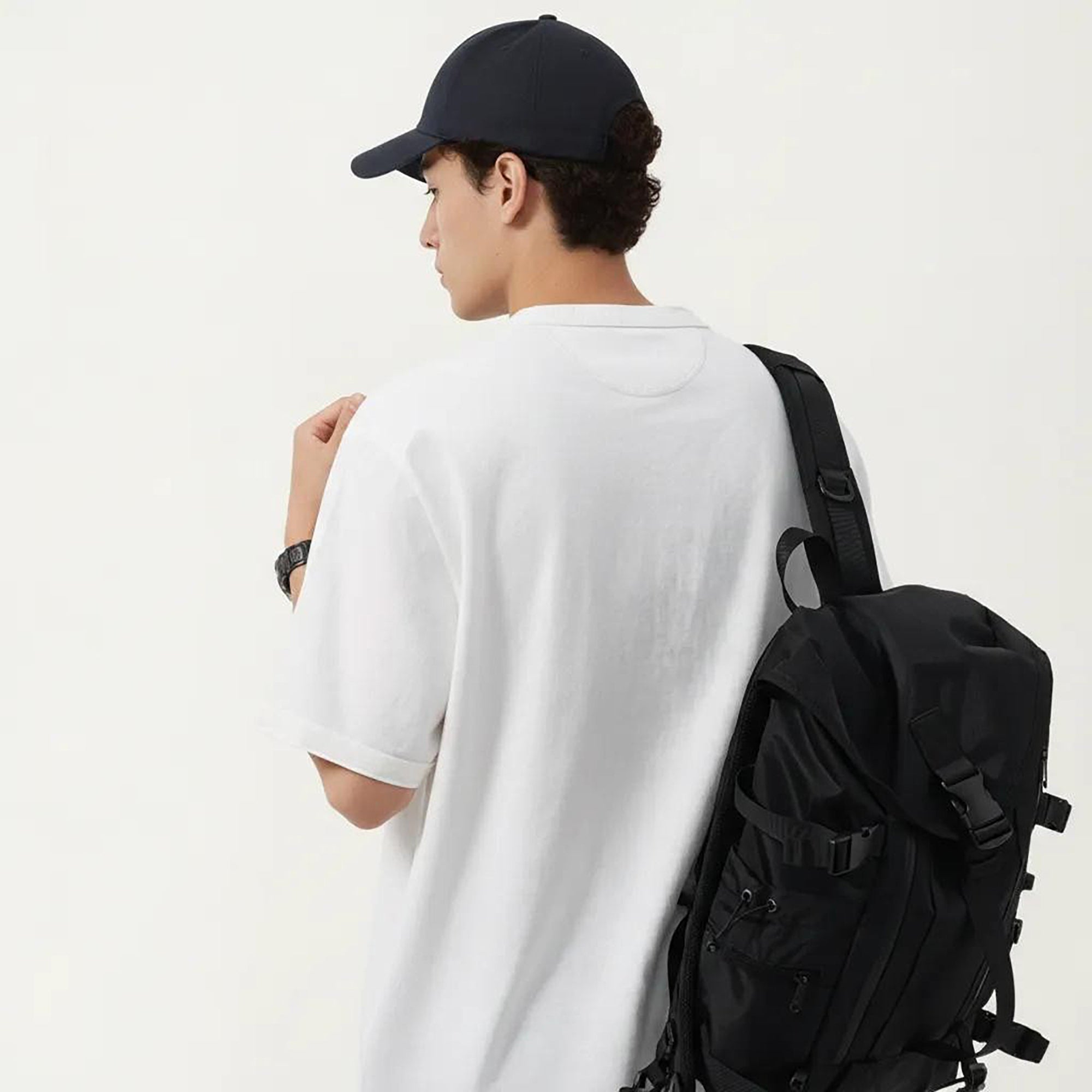 Anna-Kaci Men's Short Sleeve Henley T-Shirt with Button Placket