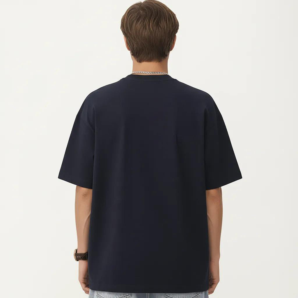 Anna-Kaci Men's Short Sleeve Graphic T-Shirt with Minimal Embroidered Details