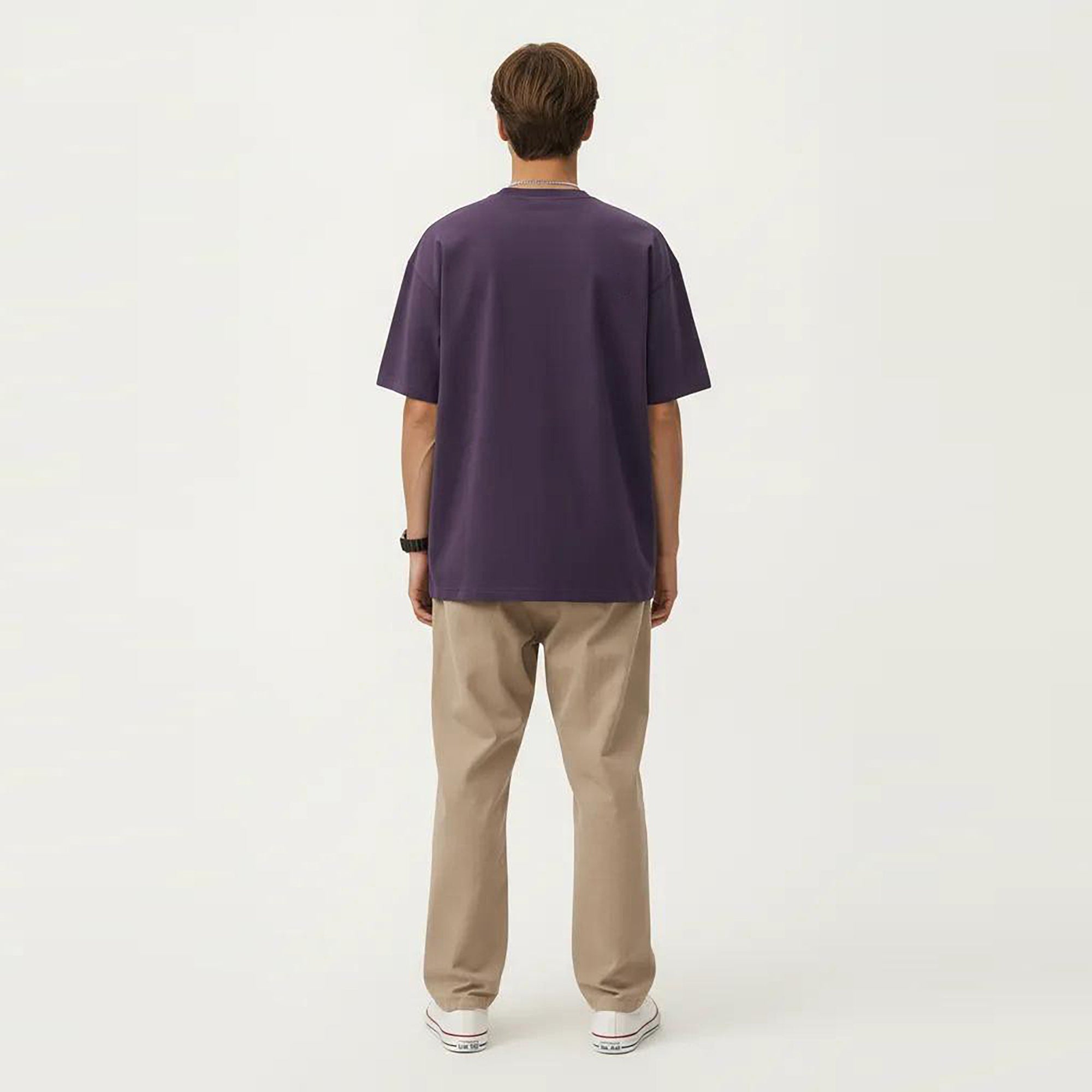 Anna-Kaci Men's Short Sleeve Graphic T-Shirt with Minimal Embroidered Details