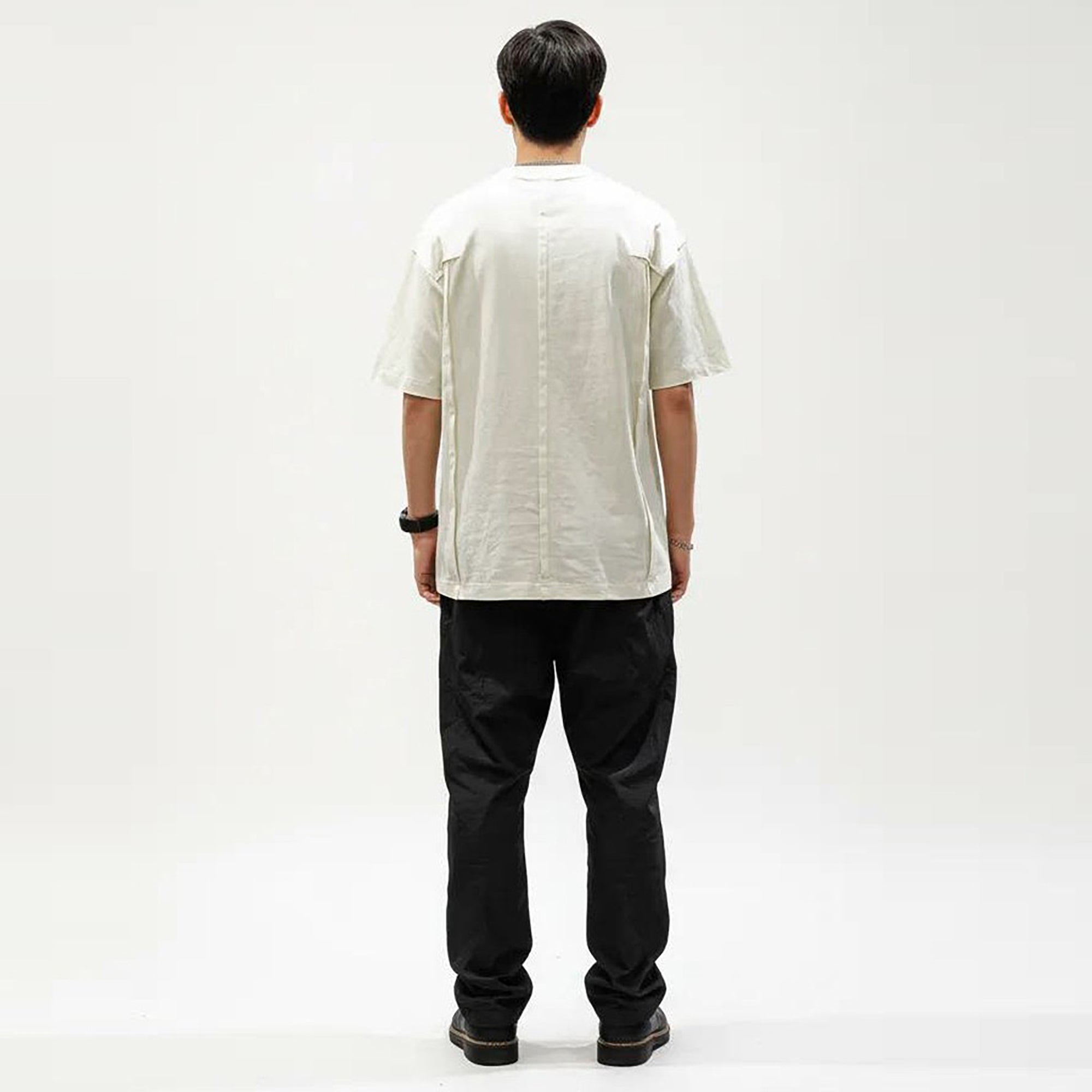 Anna-Kaci Men's Short Sleeve Crew Neck Essential T-Shirt with Relaxed Fit
