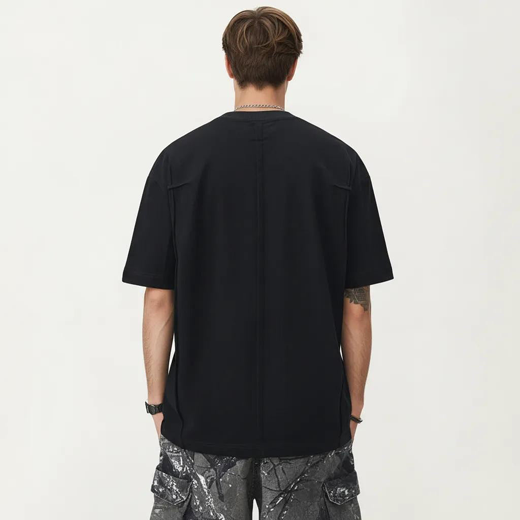Anna-Kaci Men's Short Sleeve Crew Neck Essential T-Shirt with Relaxed Fit