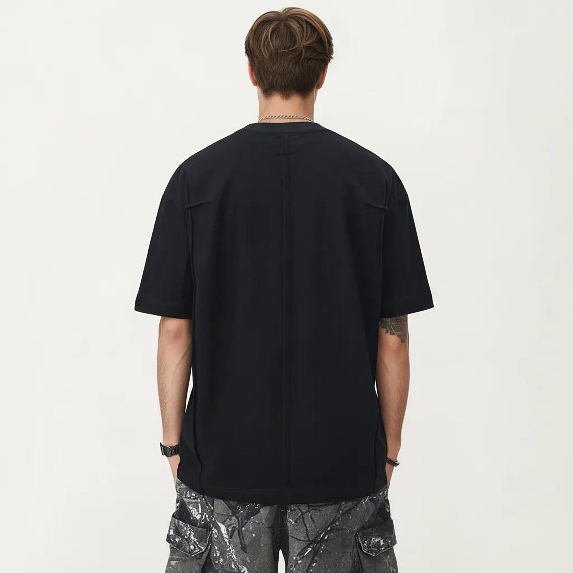 Anna-Kaci Men's Short Sleeve Crew Neck Essential T-Shirt with Relaxed Fit