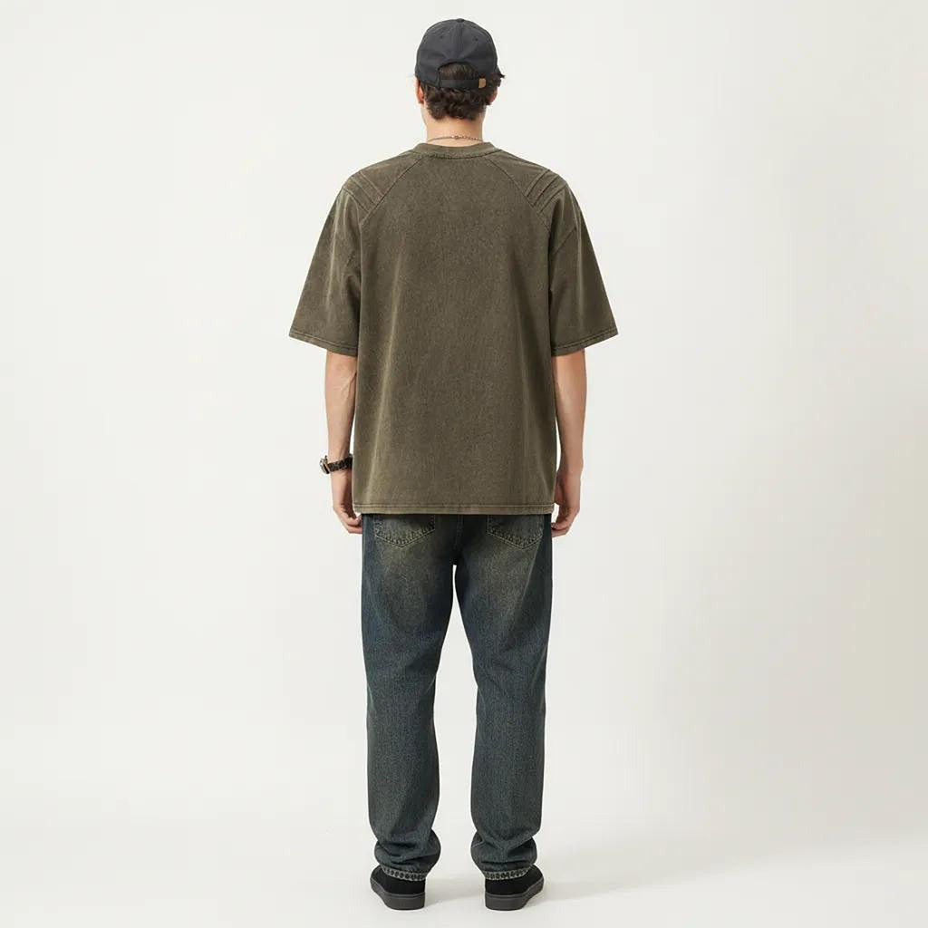Anna-Kaci Men's Short Sleeve Crew Neck Graphic T-Shirt with Relaxed Fit