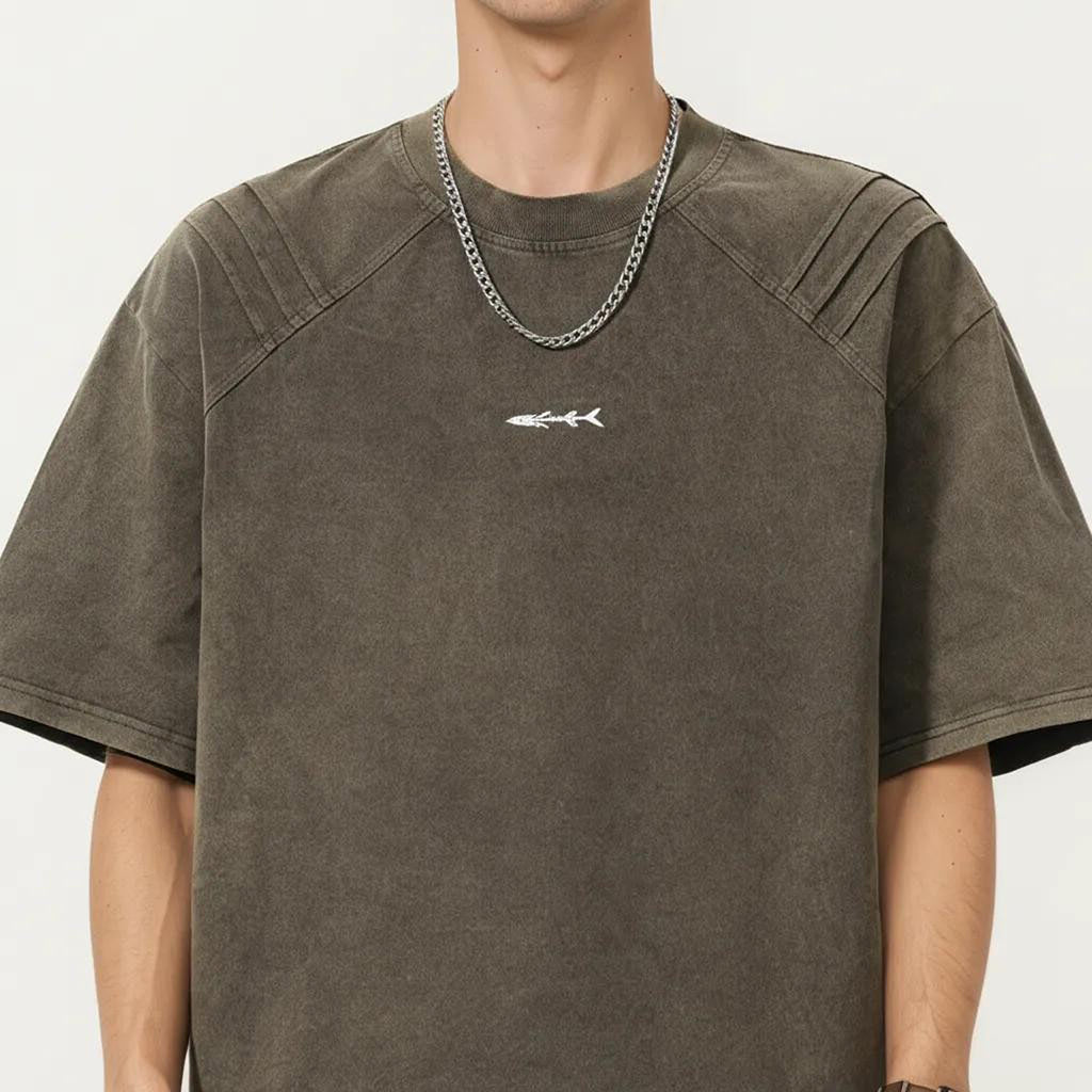 Anna-Kaci Men's Short Sleeve Crew Neck Graphic T-Shirt with Relaxed Fit