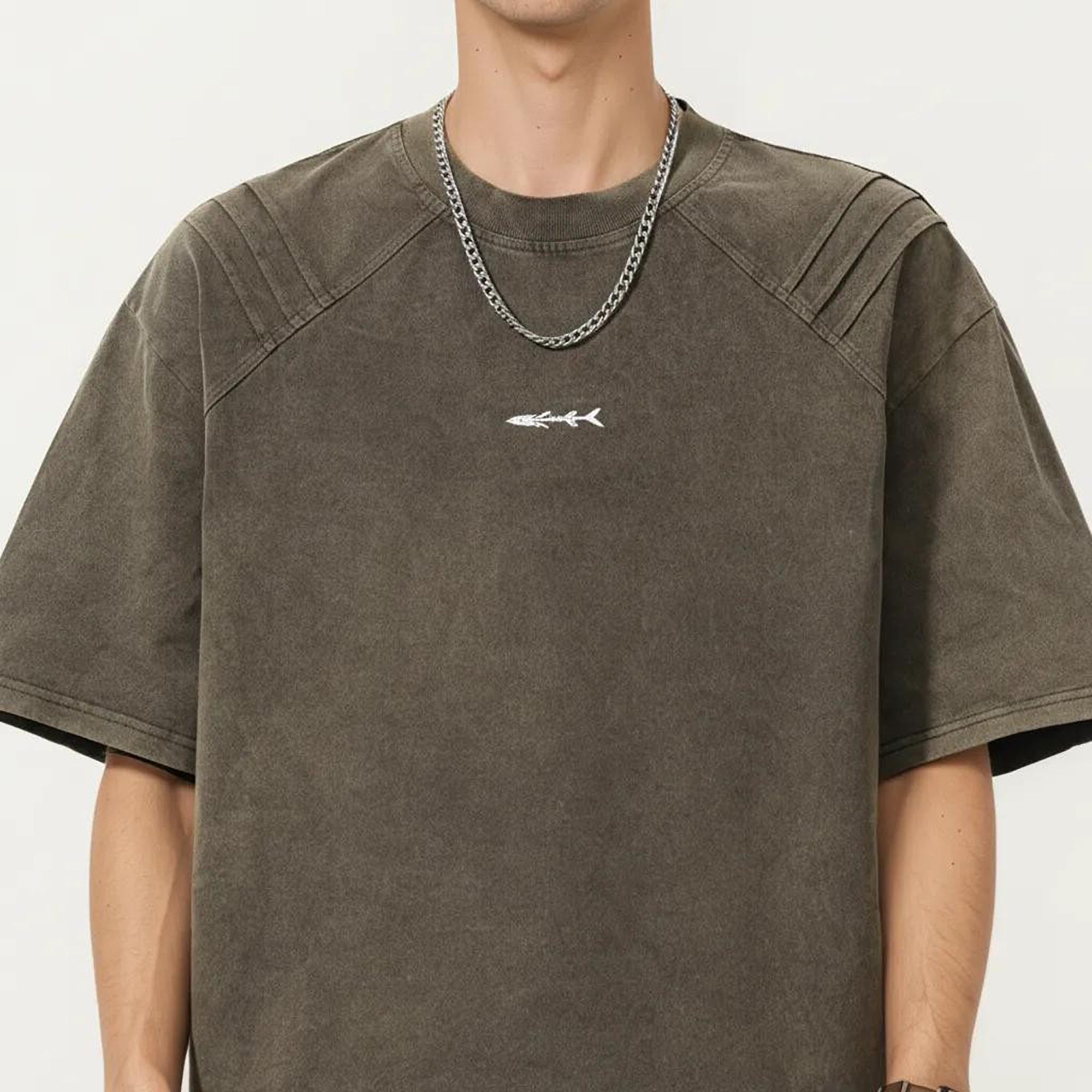 Anna-Kaci Men's Short Sleeve Crew Neck Graphic T-Shirt with Relaxed Fit