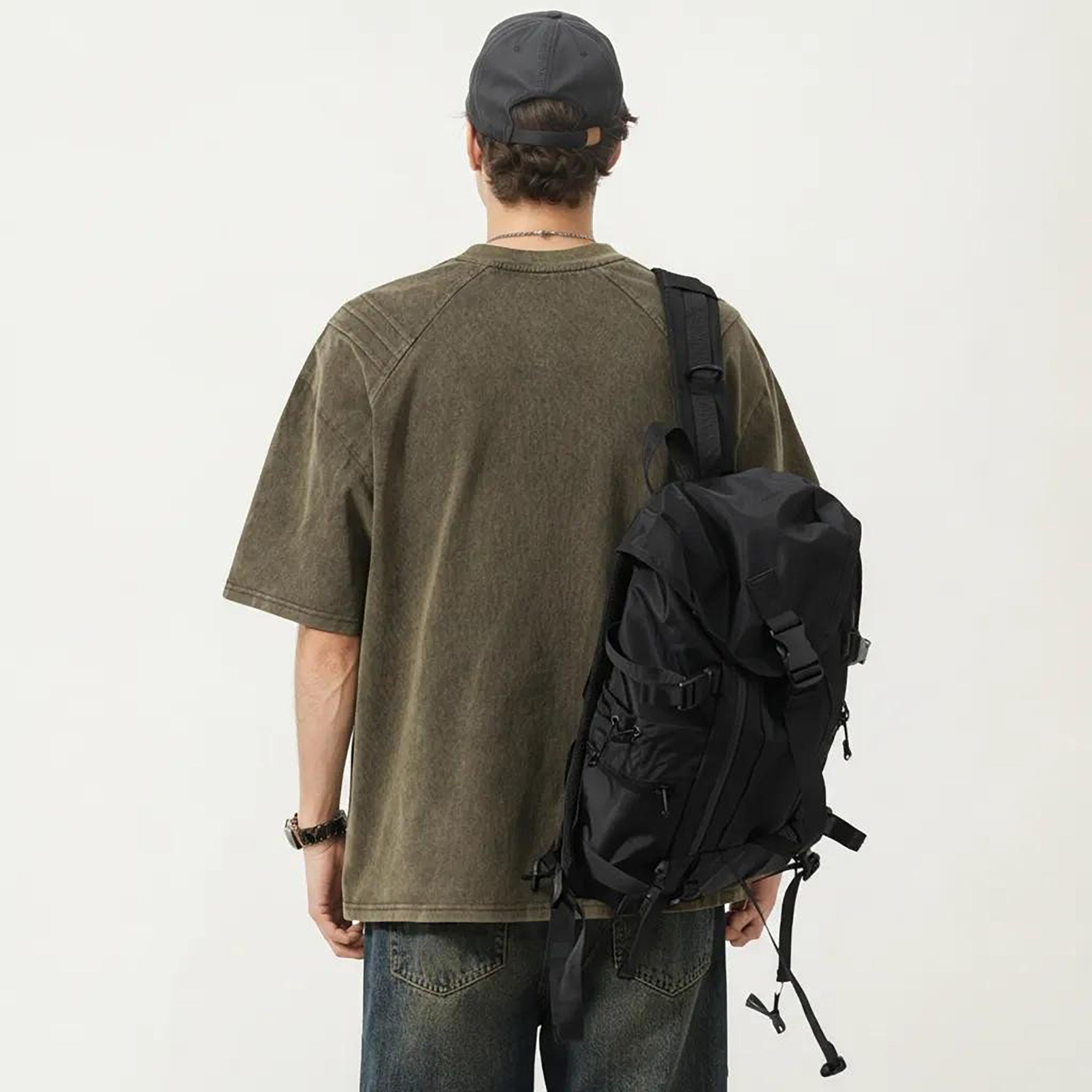 Anna-Kaci Men's Short Sleeve Crew Neck Graphic T-Shirt with Relaxed Fit