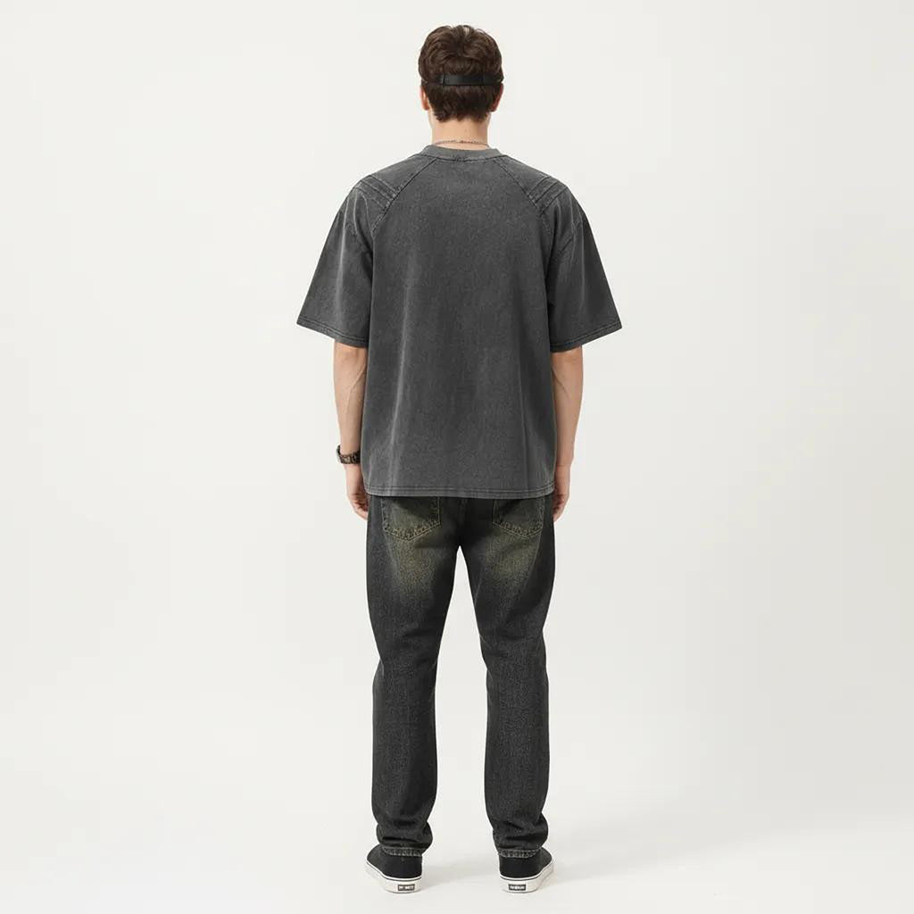 Anna-Kaci Men's Short Sleeve Crew Neck Graphic T-Shirt with Relaxed Fit