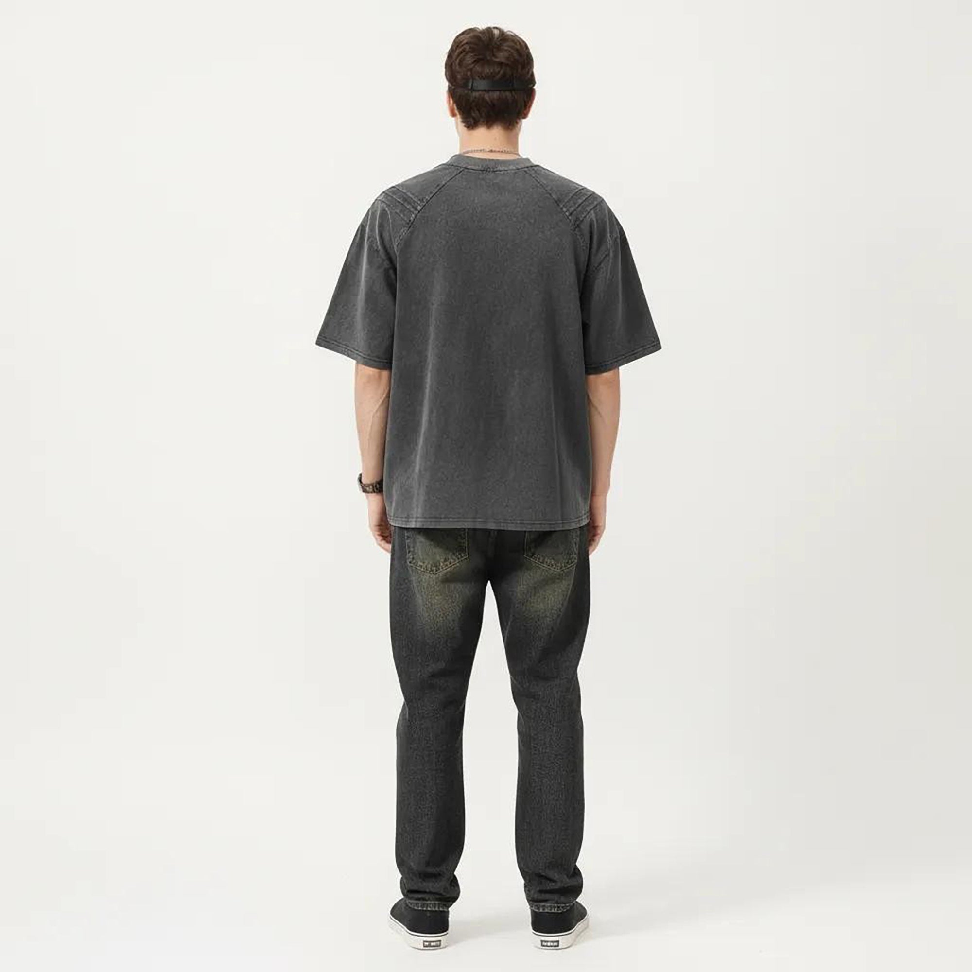 Anna-Kaci Men's Short Sleeve Crew Neck Graphic T-Shirt with Relaxed Fit