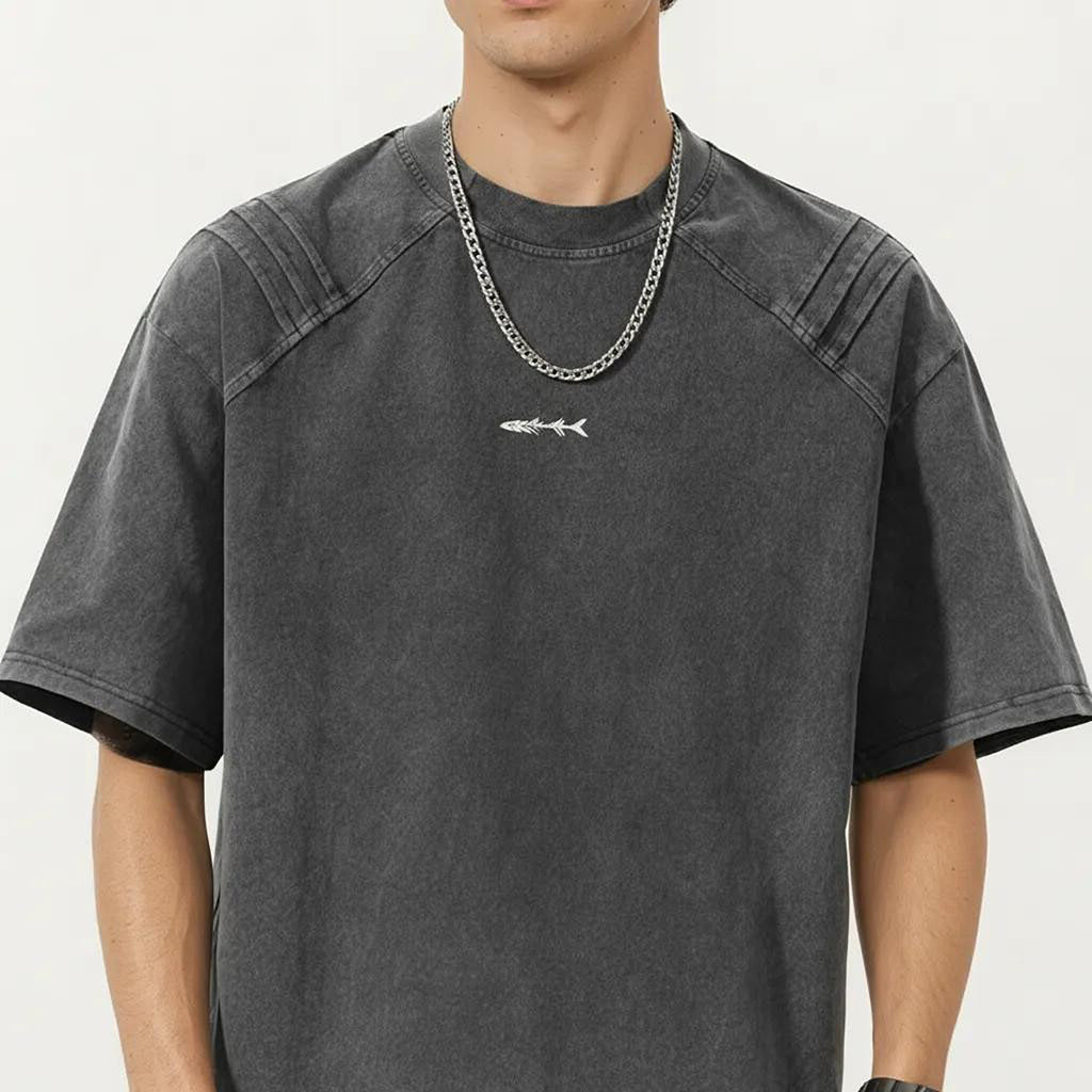 Anna-Kaci Men's Short Sleeve Crew Neck Graphic T-Shirt with Relaxed Fit
