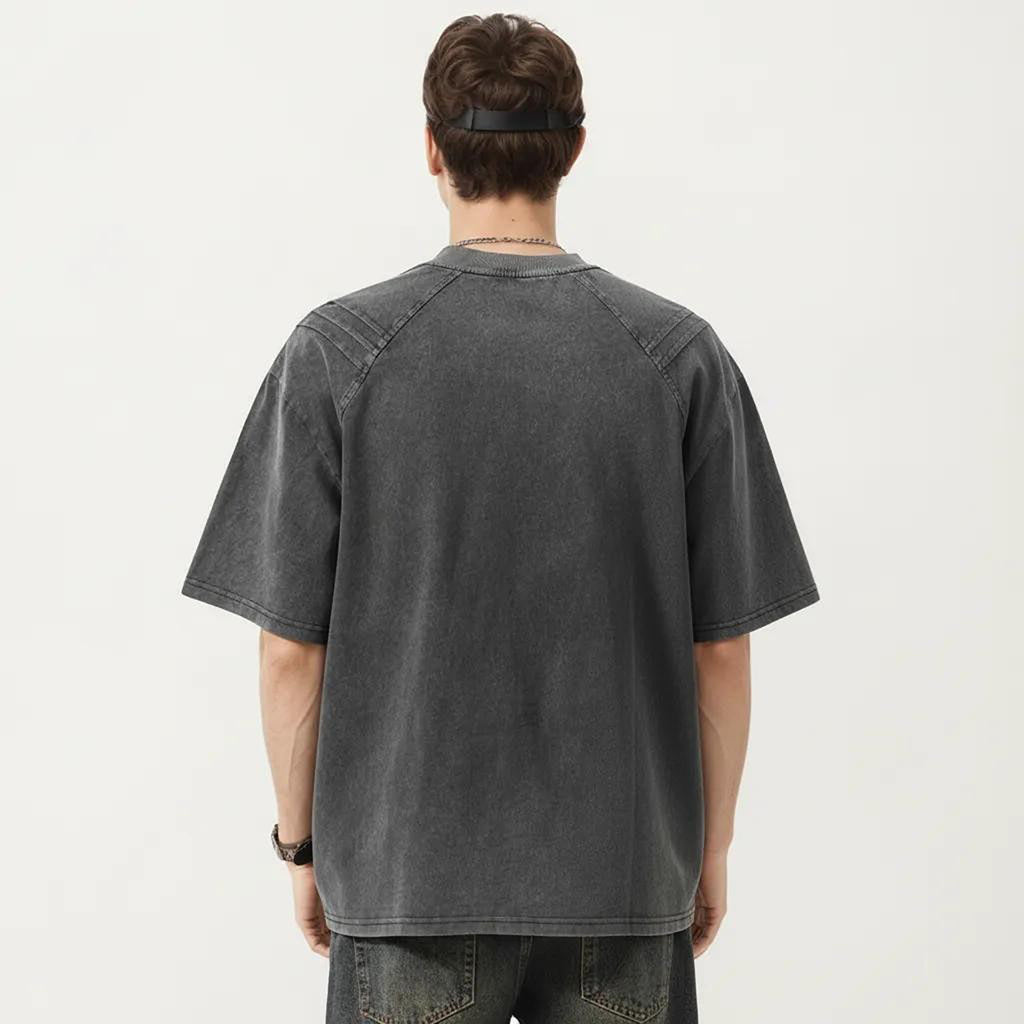 Anna-Kaci Men's Short Sleeve Crew Neck Graphic T-Shirt with Relaxed Fit