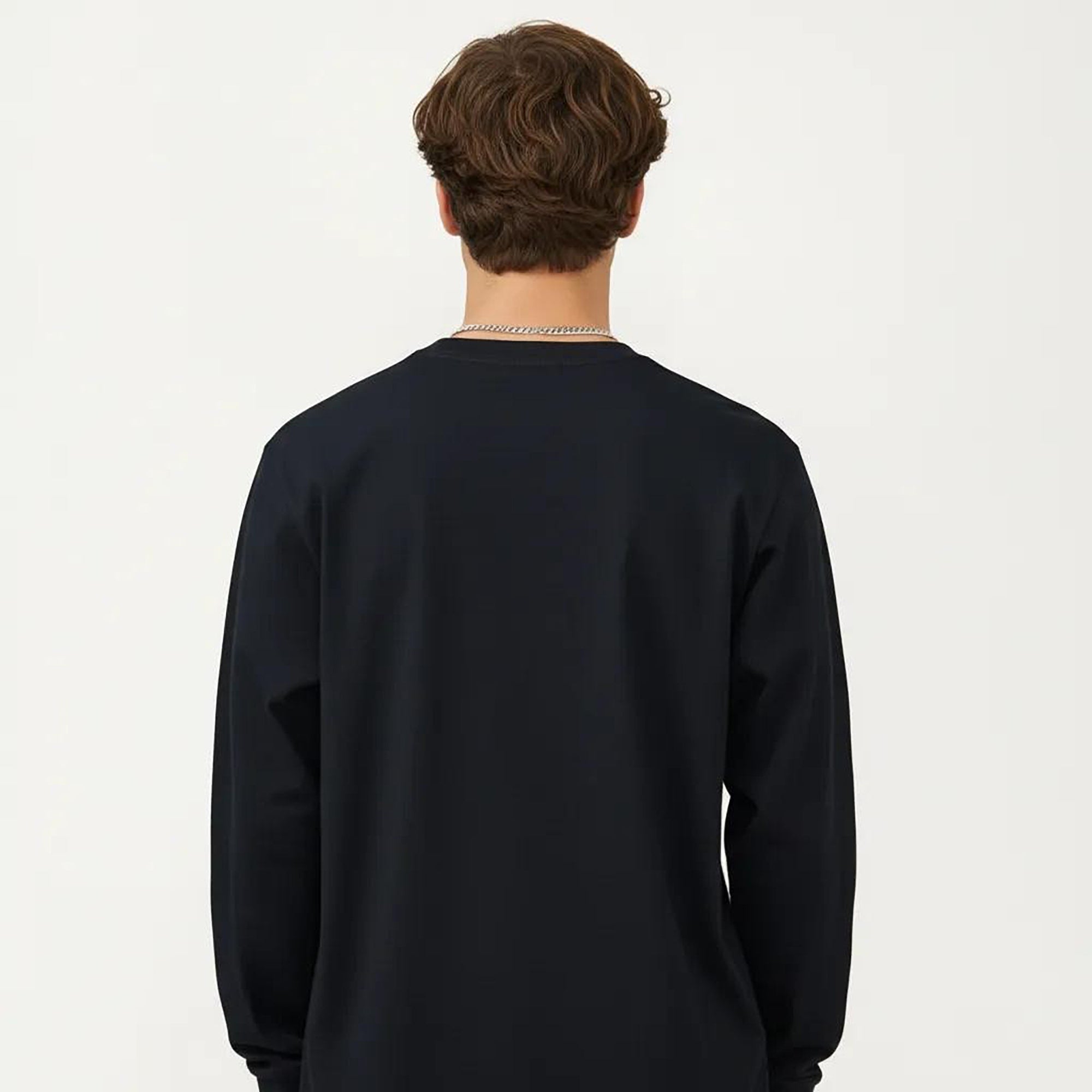 Anna-Kaci Men's Long Sleeve Crew Neck Pullover Top with Relaxed Fit and Soft Knit Feel