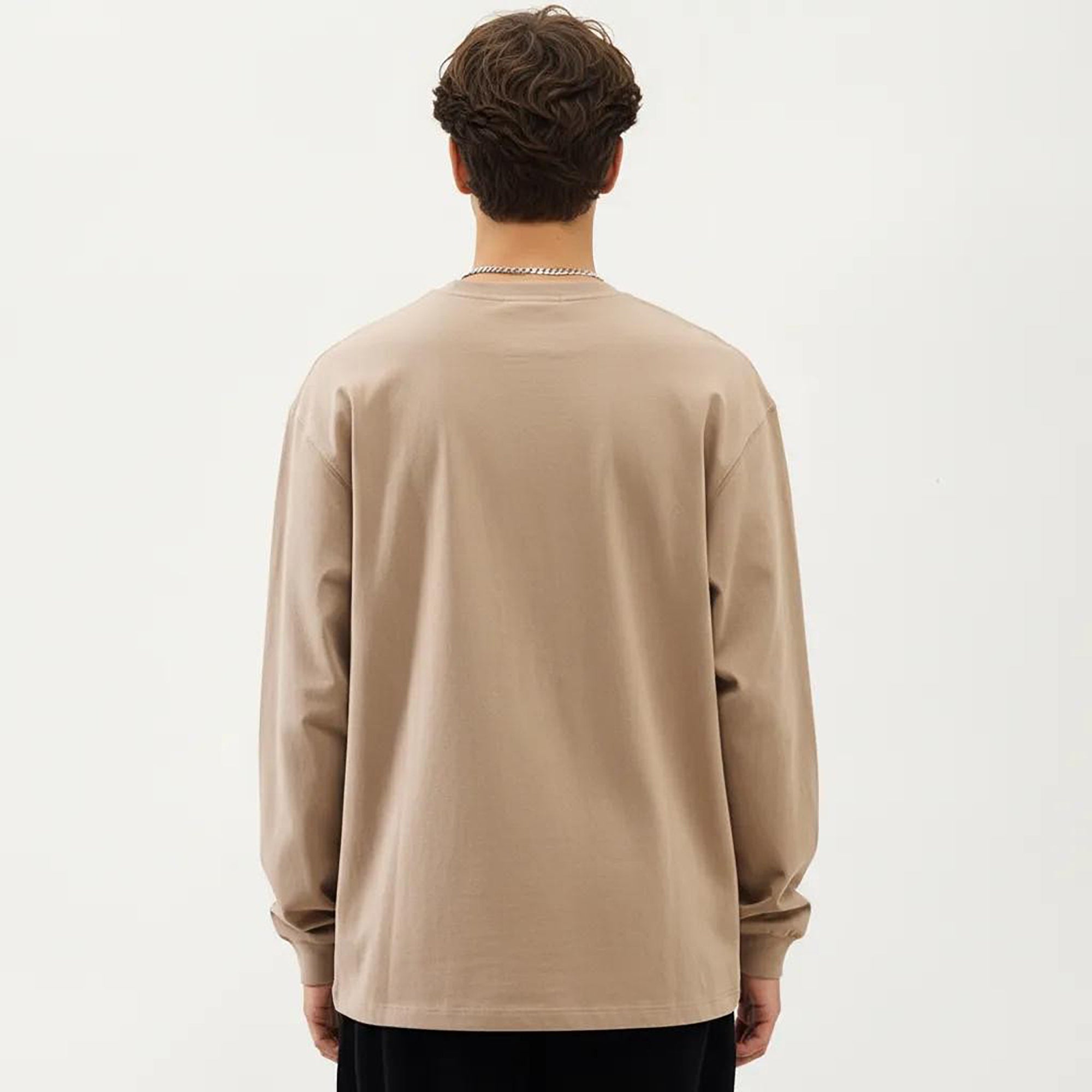 Anna-Kaci Men's Long Sleeve Crew Neck Pullover Top with Relaxed Fit and Soft Knit Feel