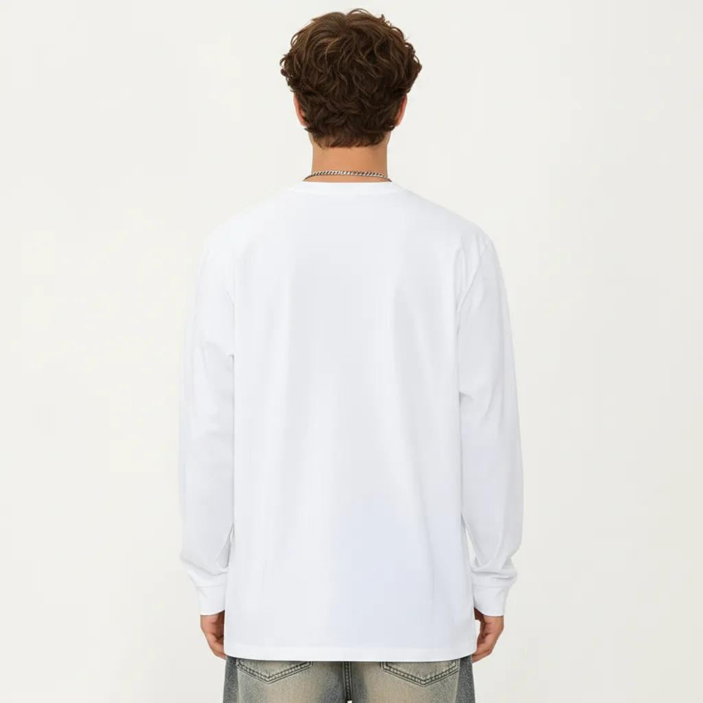 Anna-Kaci Men's Long Sleeve Crew Neck Pullover Top with Relaxed Fit and Soft Knit Feel