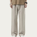 Anna-Kaci Men's Straight Leg Relaxed Fit Woven Pants with Clean Seam Finish