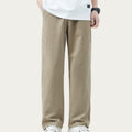 Anna-Kaci Men's Relaxed Fit Straight Leg Woven Pants with Clean Seam Detailing