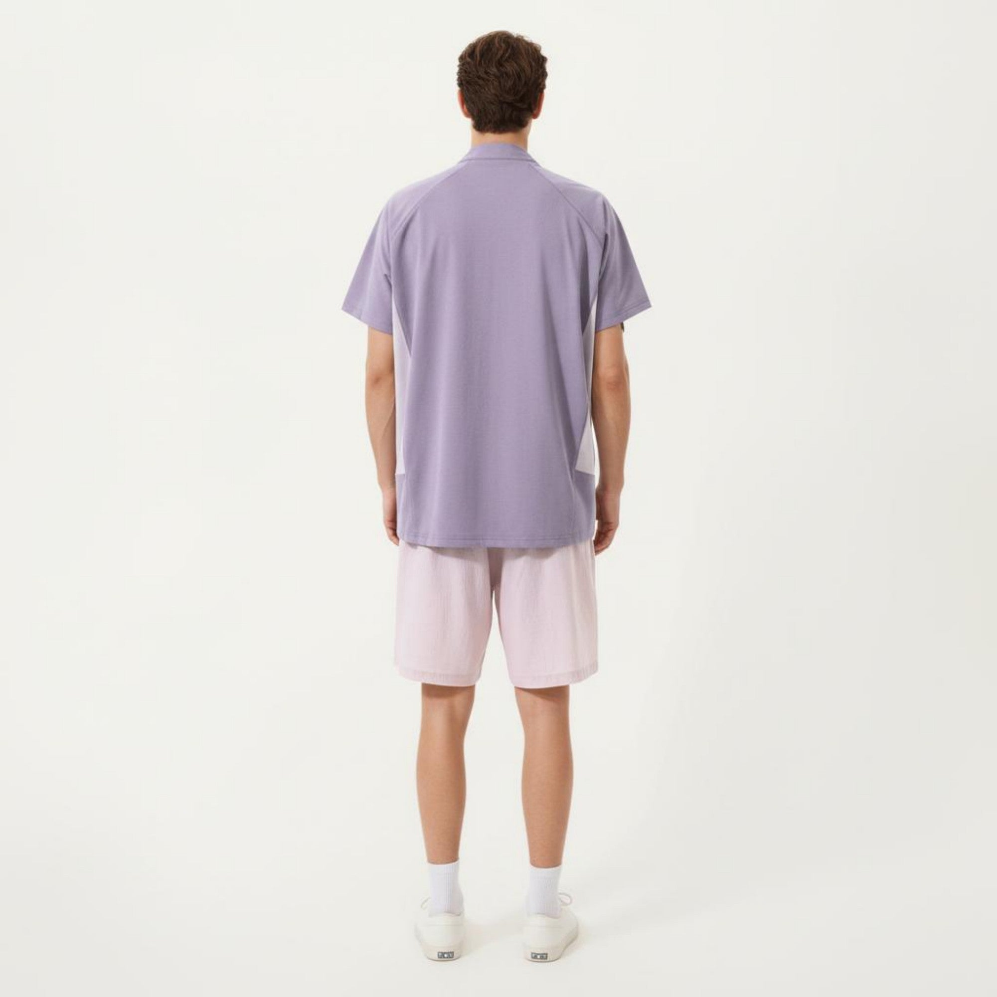 Anna-Kaci Men's Short Sleeve Athletic T-Shirt with Half Zip Mock Neck Contrast Panels Breathable Lightweight