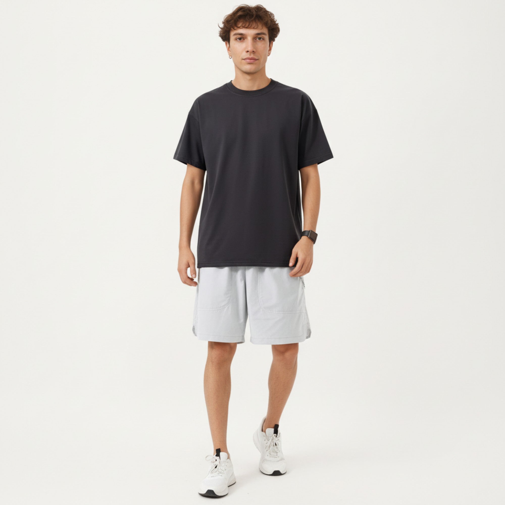 Anna-Kaci Men's Short Sleeve T-Shirt with Relaxed Fit Soft Lightweight Breathable Everyday Essential Top