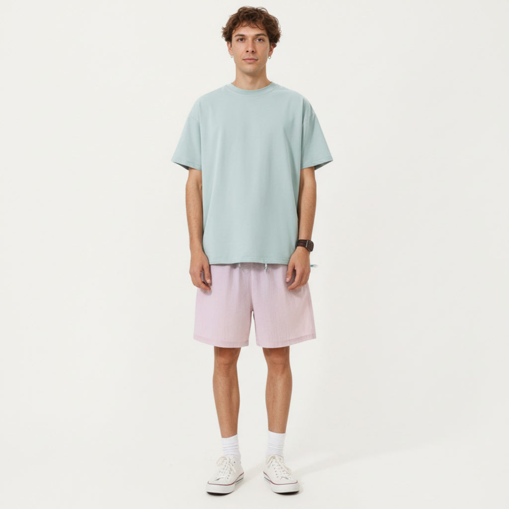Anna-Kaci Men's Short Sleeve T-Shirt with Relaxed Fit Soft Lightweight Breathable Everyday Essential Top