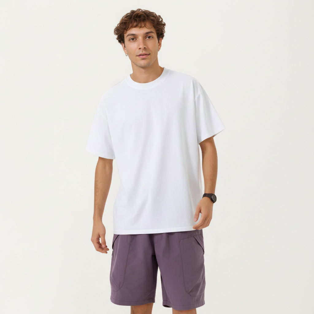 Anna-Kaci Men's Short Sleeve T-Shirt with Relaxed Fit Soft Lightweight Breathable Everyday Essential Top