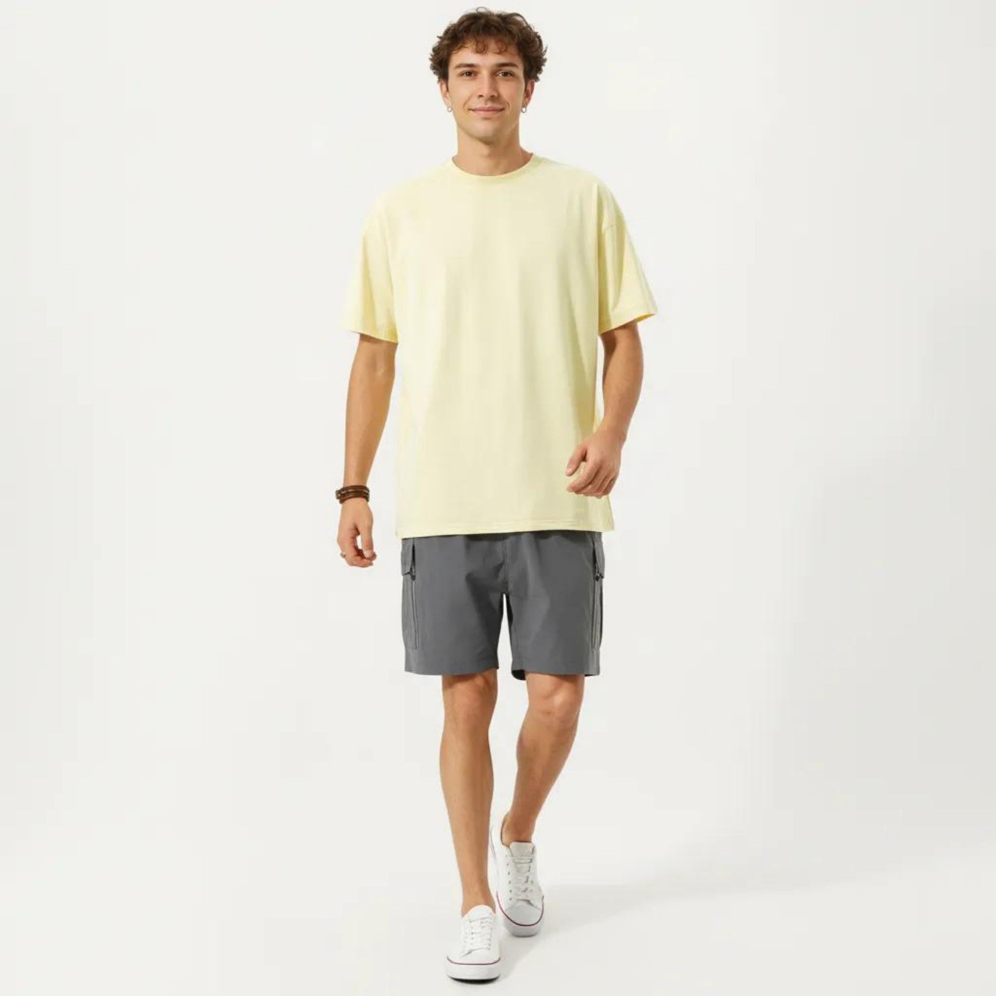 Anna-Kaci Men's Short Sleeve T-Shirt with Relaxed Fit Soft Lightweight Breathable Everyday Essential Top