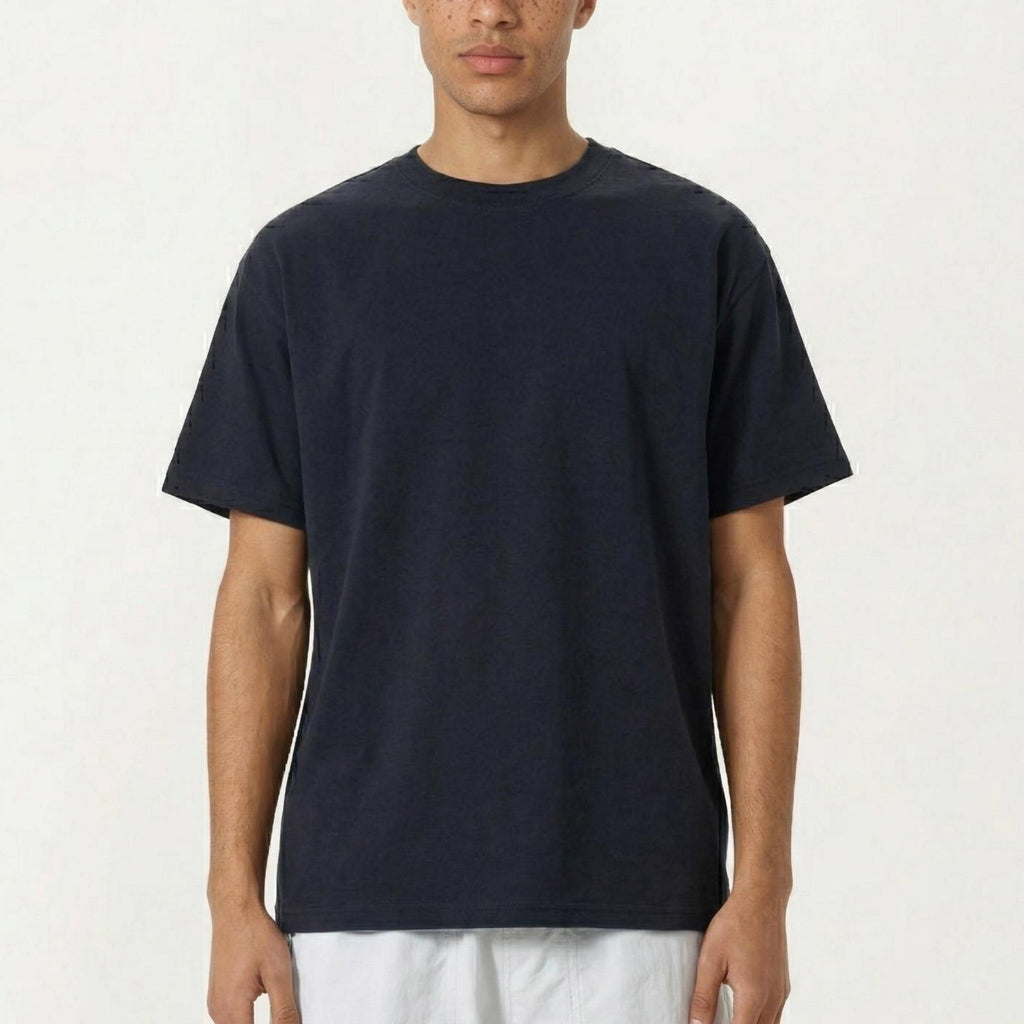 Anna-Kaci Men's Short Sleeve Oversized T-Shirt with Relaxed Fit Soft Lightweight Everyday Essential Top