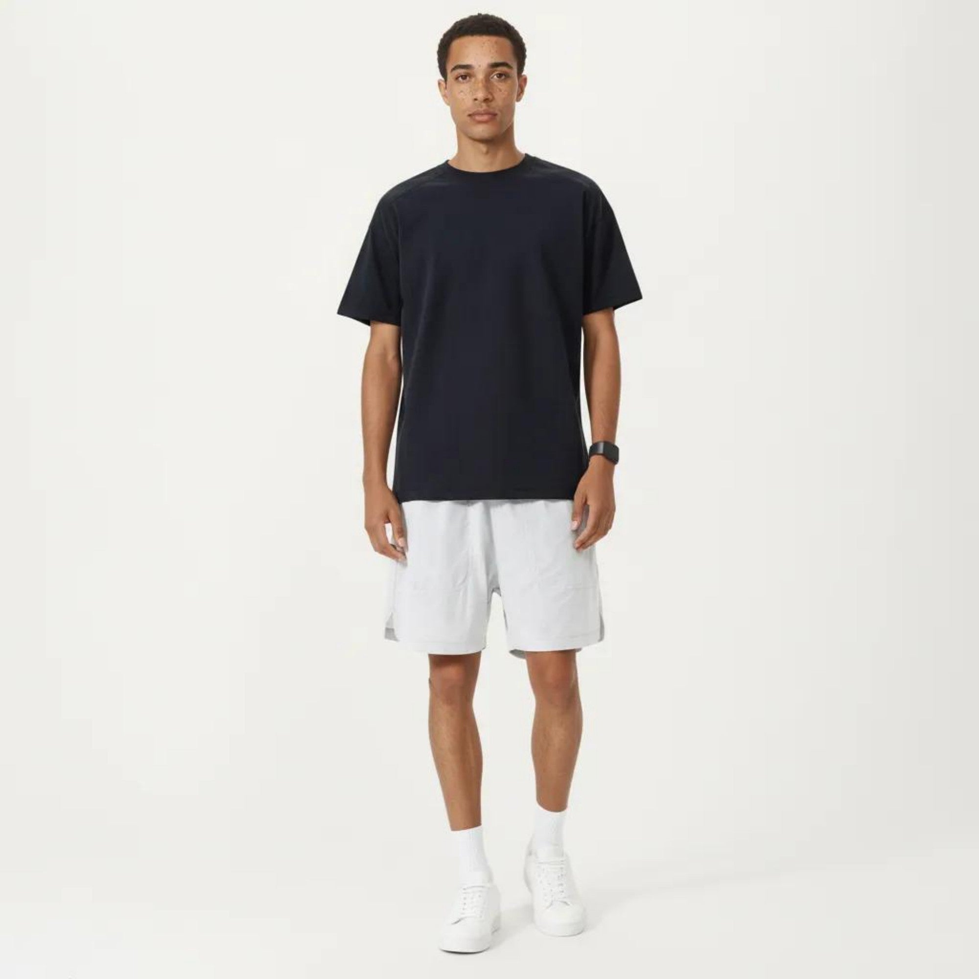 Anna-Kaci Men's Short Sleeve Oversized T-Shirt with Relaxed Fit Soft Lightweight Everyday Essential Top