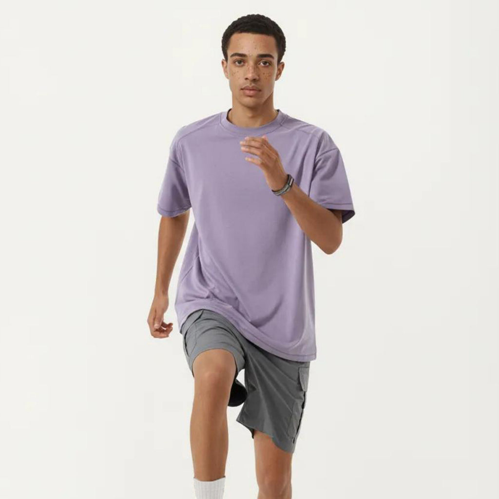 Anna-Kaci Men's Short Sleeve Oversized T-Shirt with Relaxed Fit Soft Lightweight Everyday Essential Top