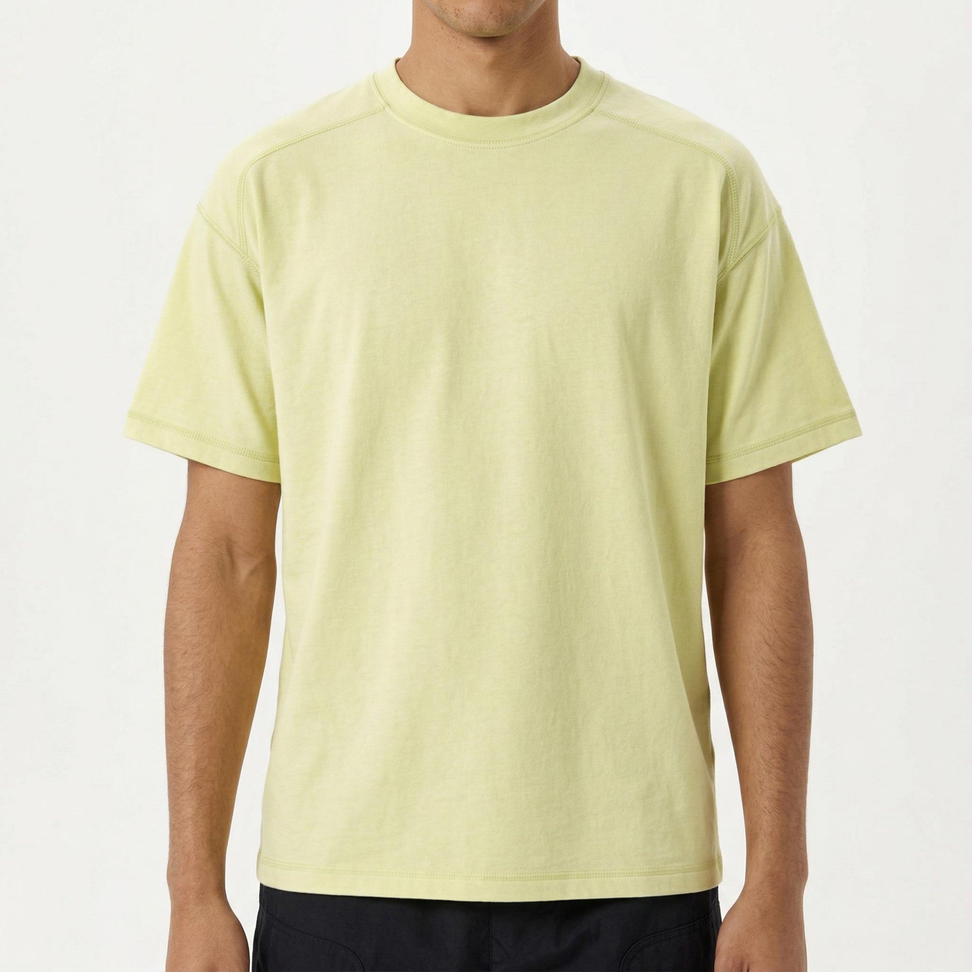 Anna-Kaci Men's Short Sleeve Oversized T-Shirt with Relaxed Fit Soft Lightweight Everyday Essential Top
