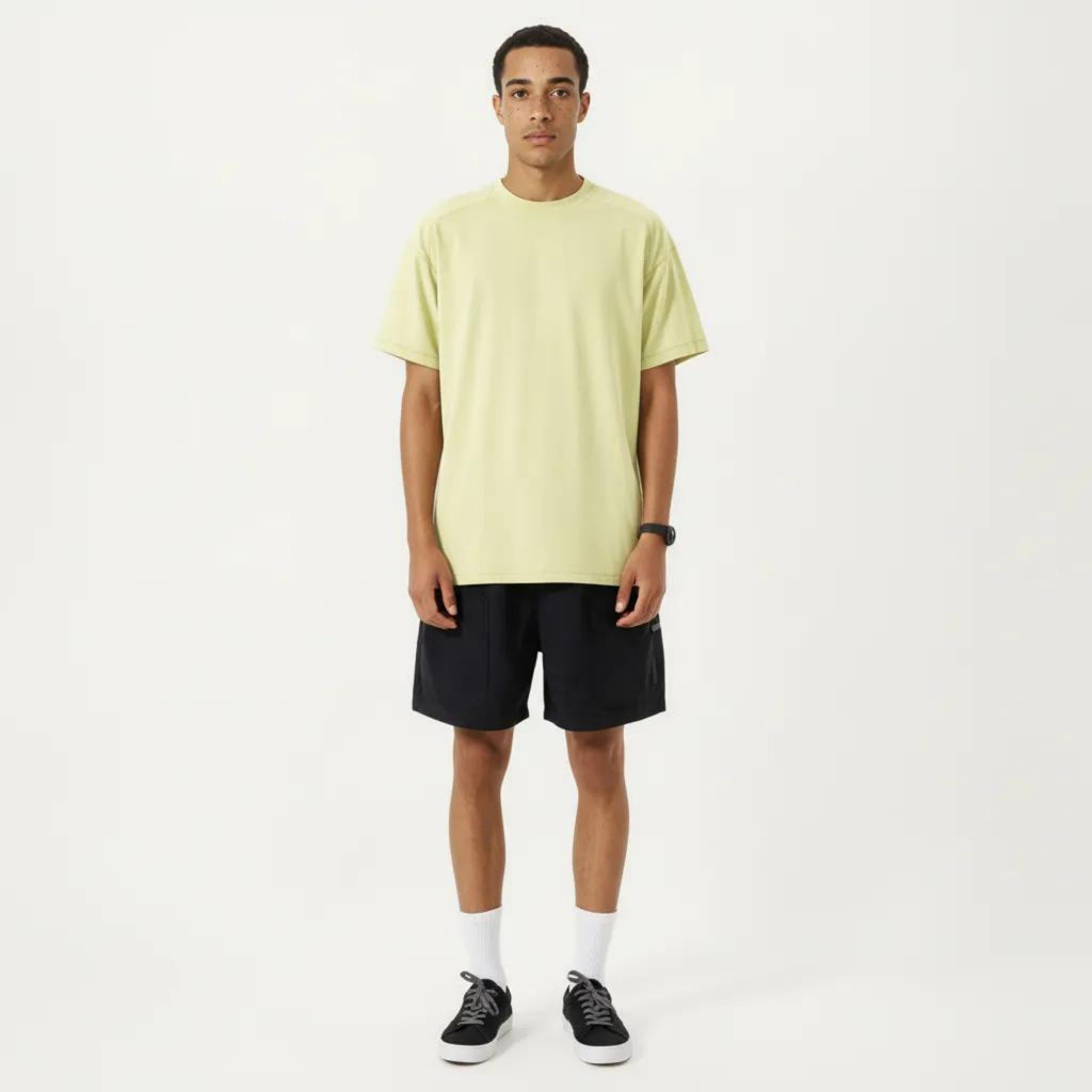Anna-Kaci Men's Short Sleeve Oversized T-Shirt with Relaxed Fit Soft Lightweight Everyday Essential Top
