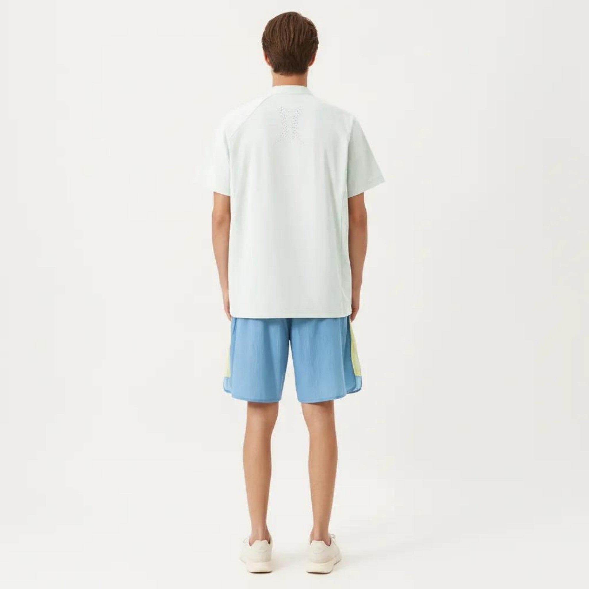 Anna-Kaci Men's Short Sleeve Athletic T-Shirt with Half Zip Mock Neck Lightweight Breathable Fabric