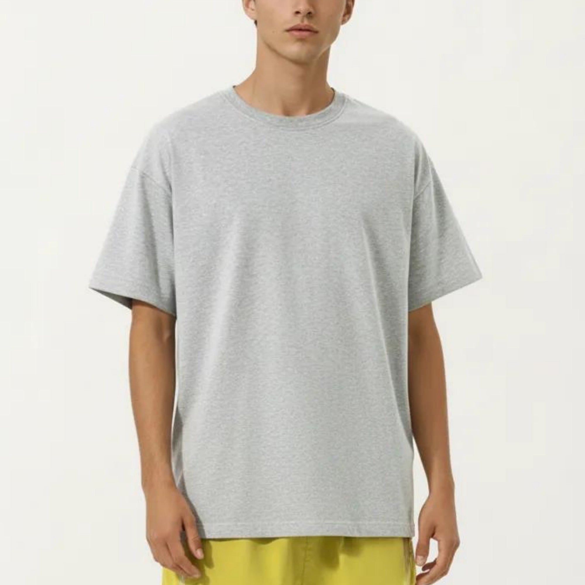 Anna-Kaci Men's Short Sleeve Basic T-Shirt with Crew Neck Lightweight Fabric and Relaxed Fit Design