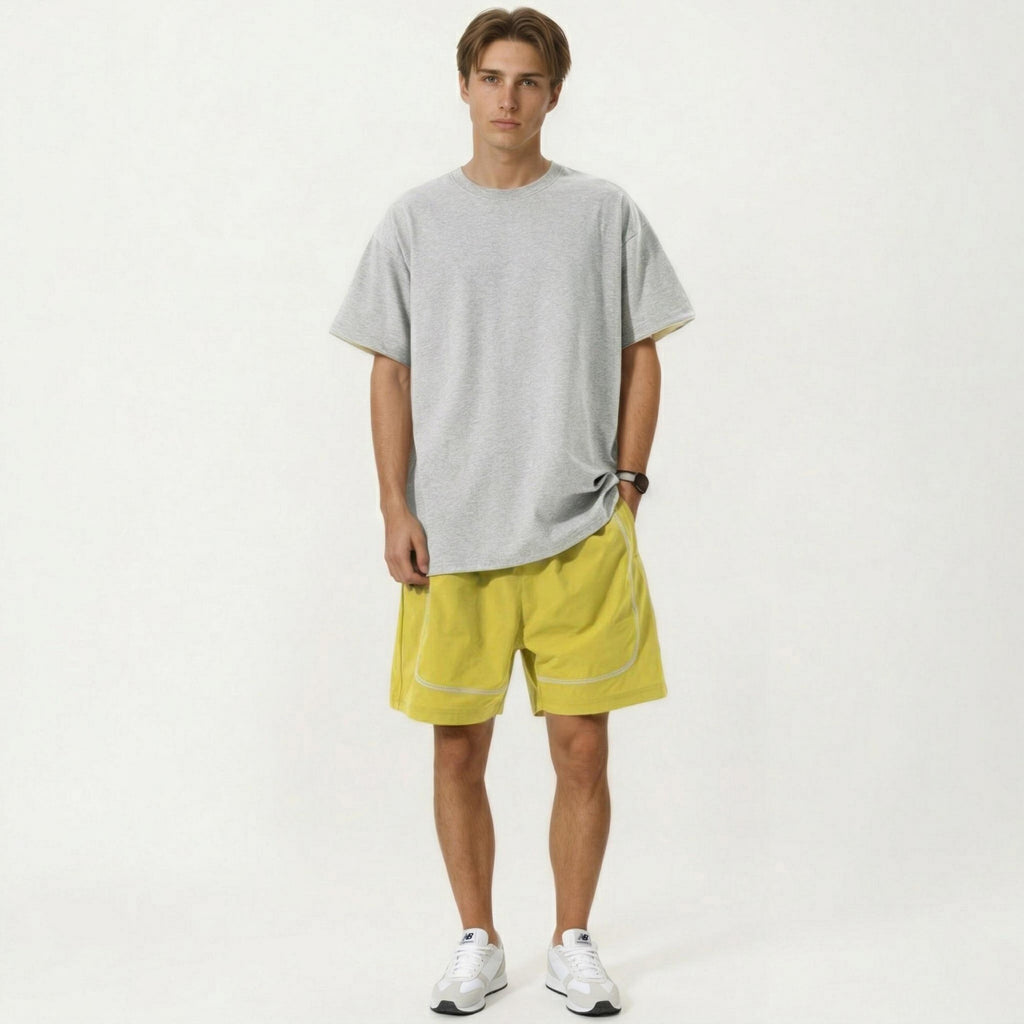 Anna-Kaci Men's Short Sleeve Basic T-Shirt with Crew Neck Lightweight Fabric and Relaxed Fit Design