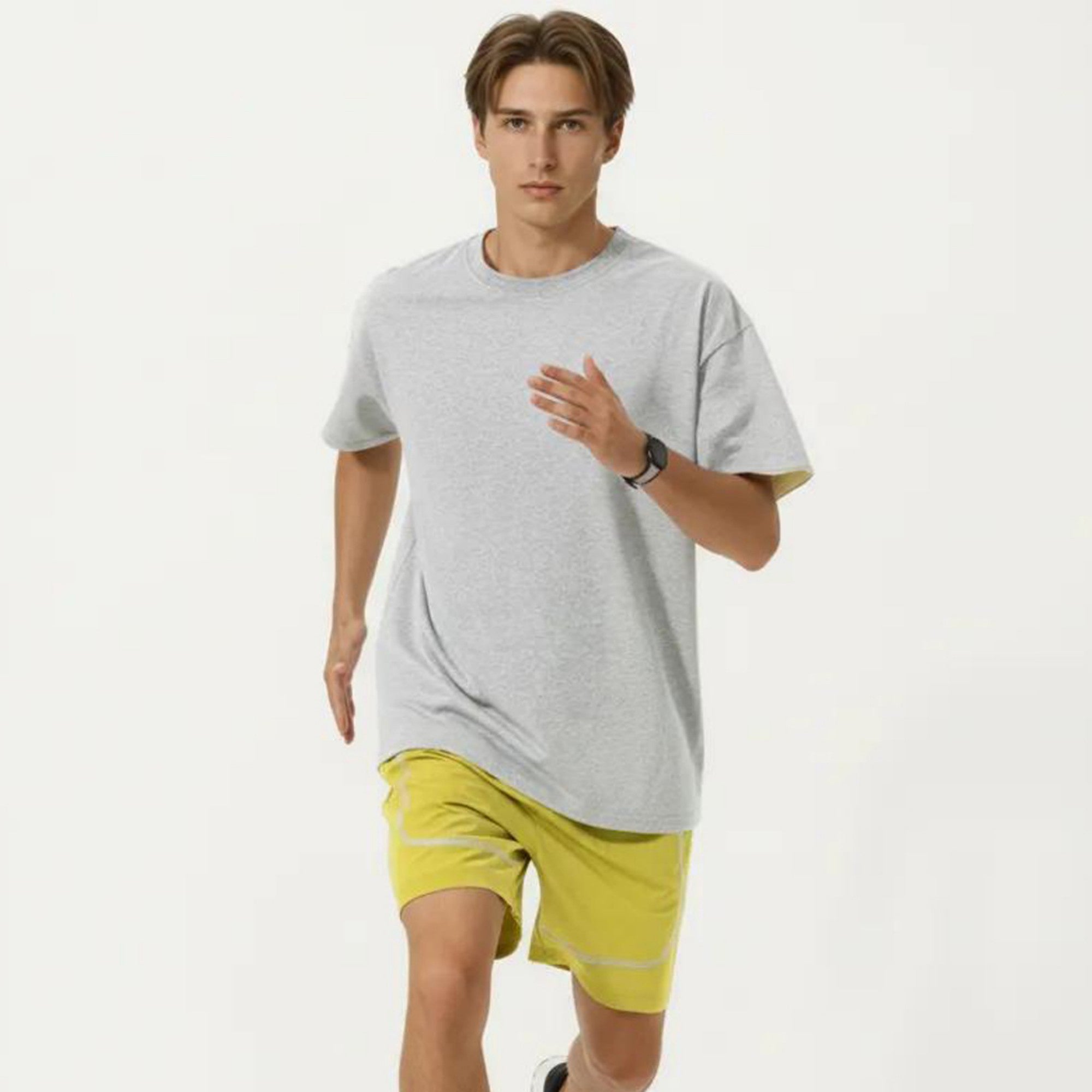 Anna-Kaci Men's Short Sleeve Basic T-Shirt with Crew Neck Lightweight Fabric and Relaxed Fit Design