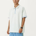 Anna-Kaci Men's Short Sleeve Athletic Polo Shirt with Zip Collar Lightweight Breathable Fabric and Relaxed Fit
