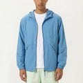 Anna-Kaci Men's Lightweight Hooded Windbreaker Jacket with Full Zip Closure Elastic Cuffs and Side Pocket