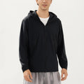 Anna-Kaci Men's Lightweight Windbreaker Jacket with Hood Full Zip Closure Zipper Pocket Detail and Relaxed Fit
