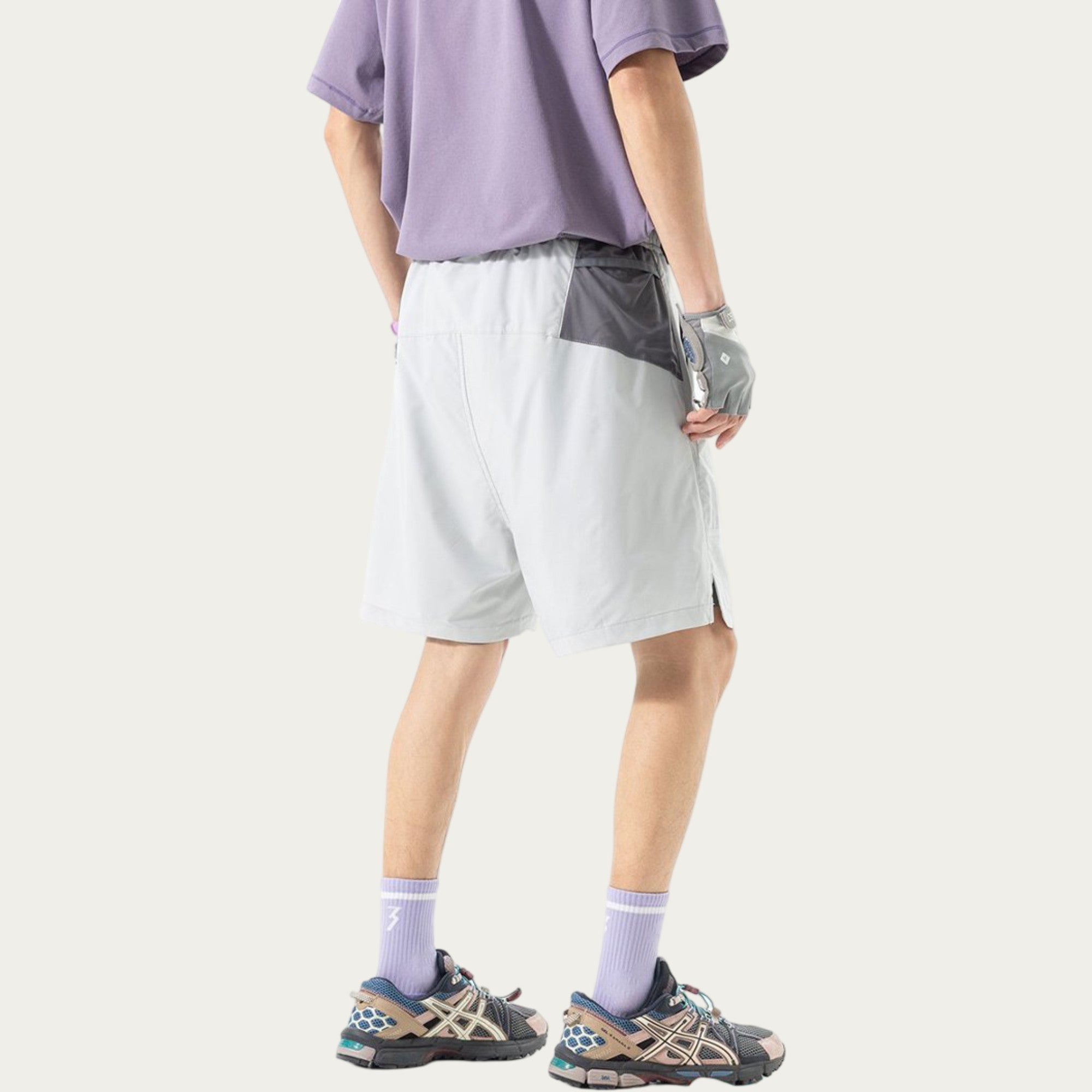 Anna-Kaci Men's Lightweight Athletic Shorts with Elastic Drawstring Waistband Relaxed Fit and Side Pocket