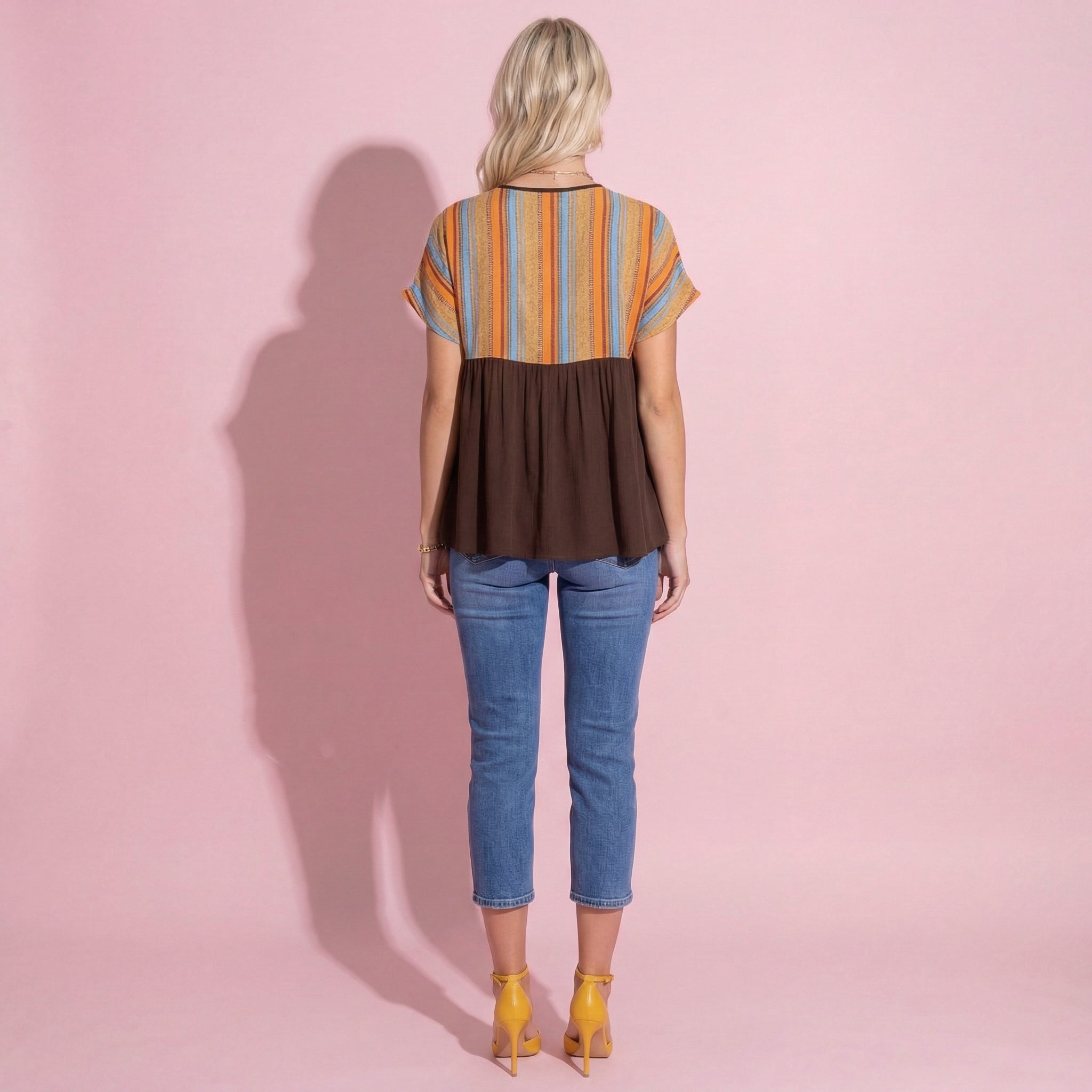 Striped Colorful Tie Tunic