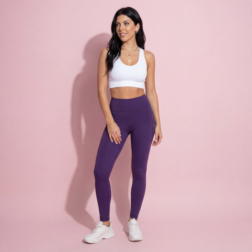 Anna-Kaci Active Women's High Waist Full Length Leggings with Smooth Stretch Fabric and Contoured Fit