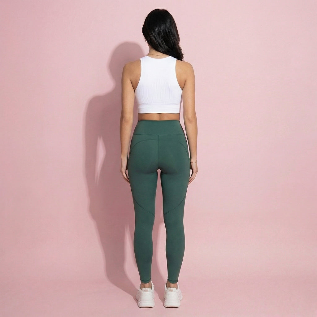 Anna-Kaci Active Women's High Waist Full Length Leggings with Smooth Stretch Fabric and Contoured Fit