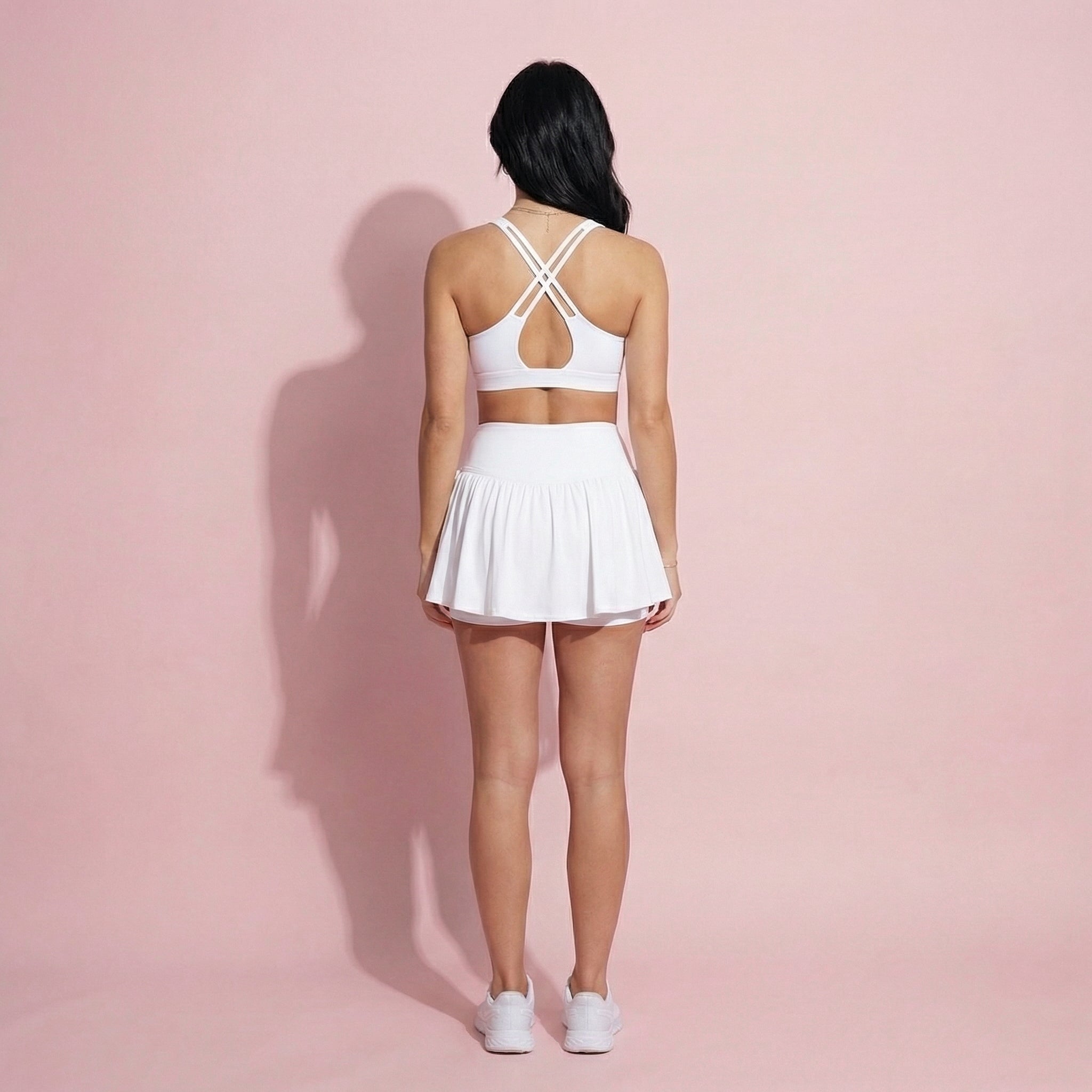 Anna-Kaci Women's High Waist Flared Active Skirt with Adjustable Drawstring Sides